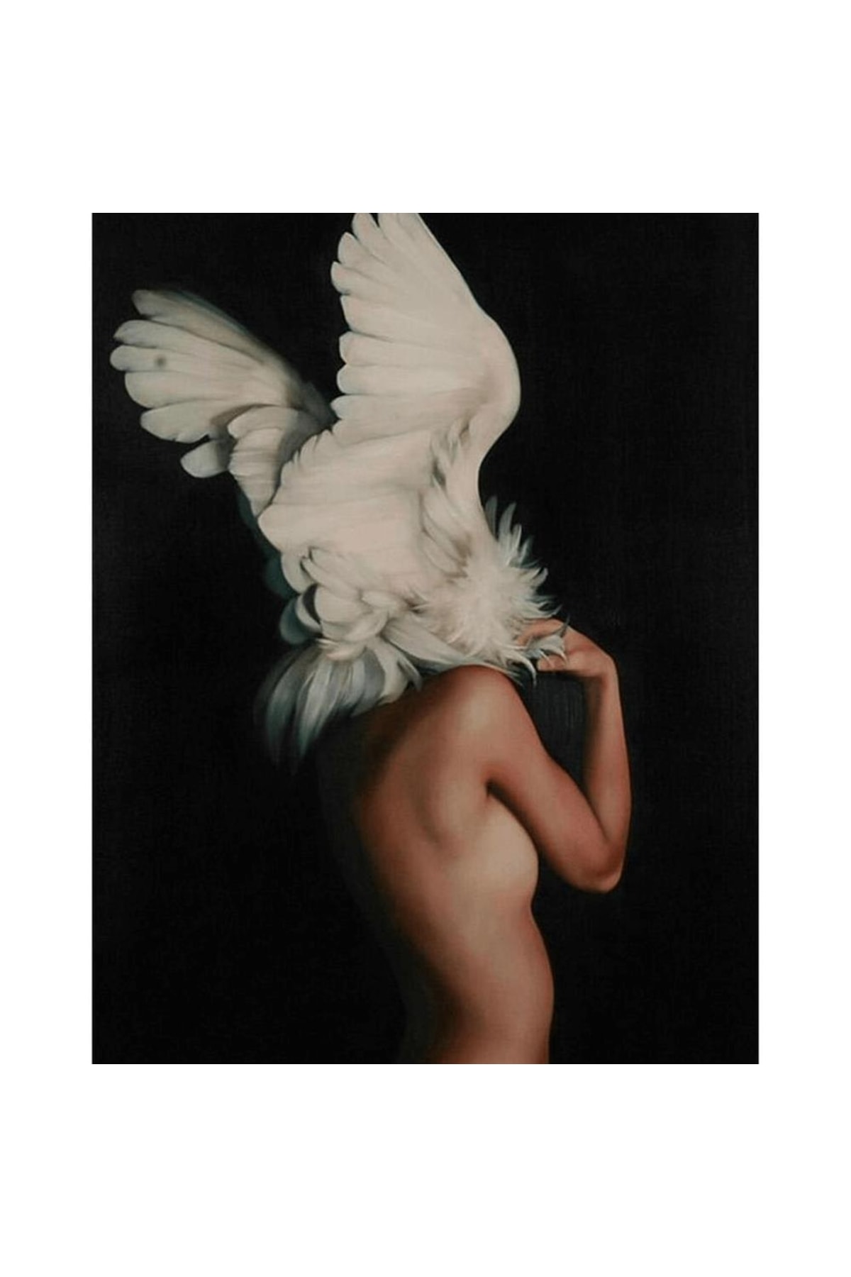 Özgür Ruhlu Kadın 3 Sayılarla Boyama Seti Kasnaklı