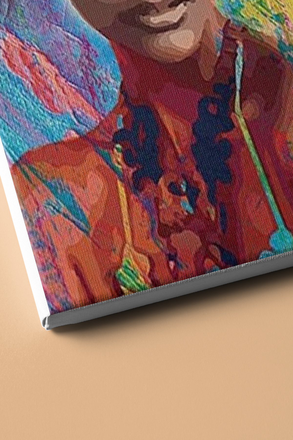 Afrikalı Güzel 6 Sayılarla Boyama Seti Kasnaklı - Görsel 3