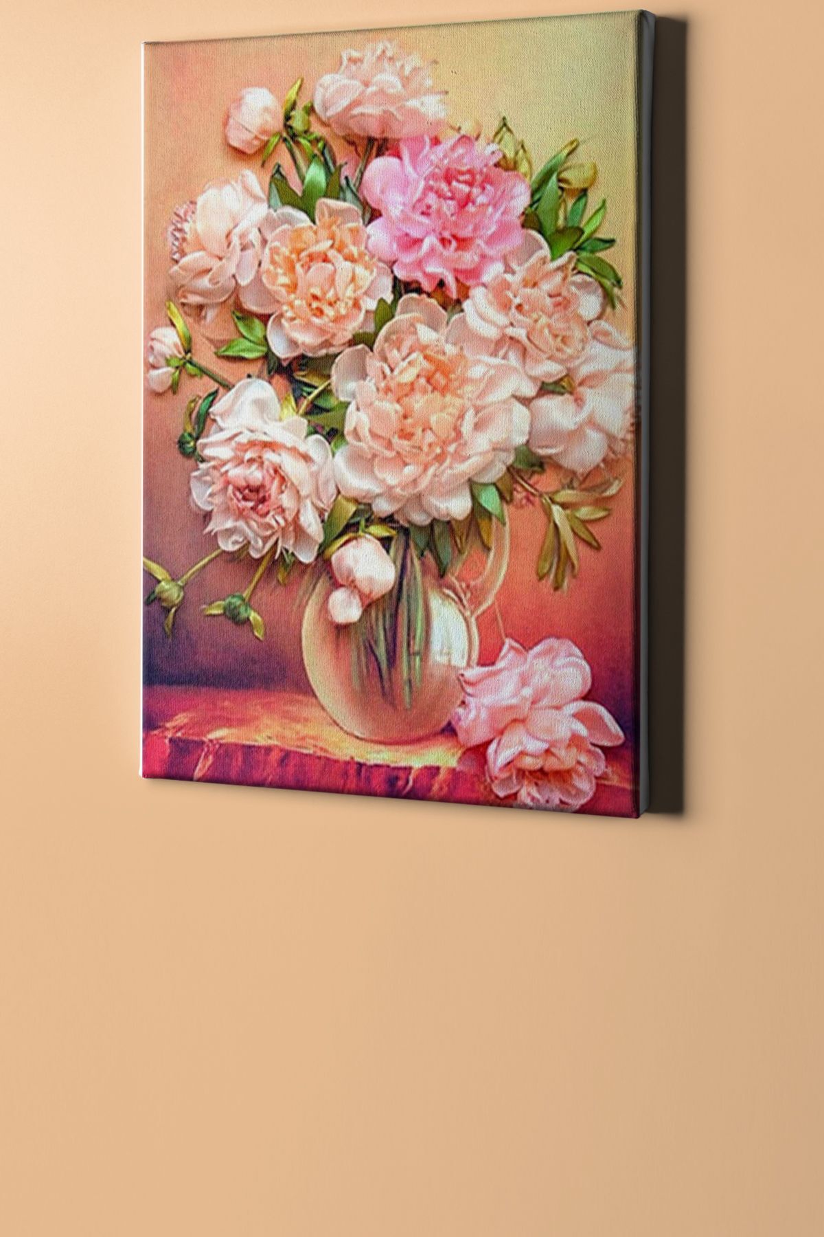 Bir Demet Sakayık Renkli Sayılarla Boyama Seti Kasnaklı - Görsel 2