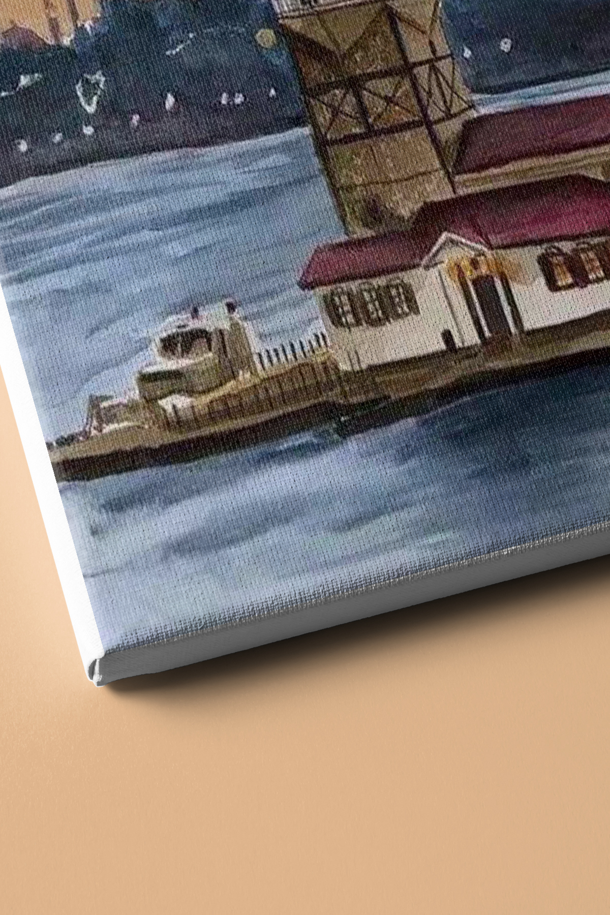 Kız Kulesi 3 Sayılarla Boyama Seti Kasnaklı - Görsel 3