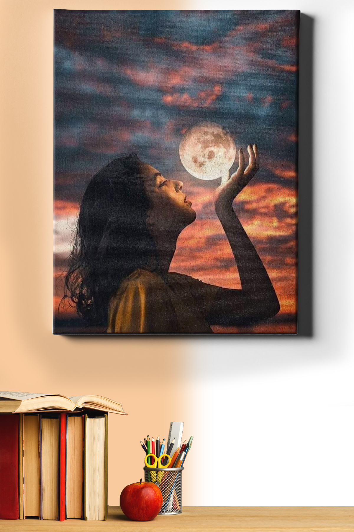 Sayılarla Boyama Seti Kasnaklı Dolunayla Fotoğraf