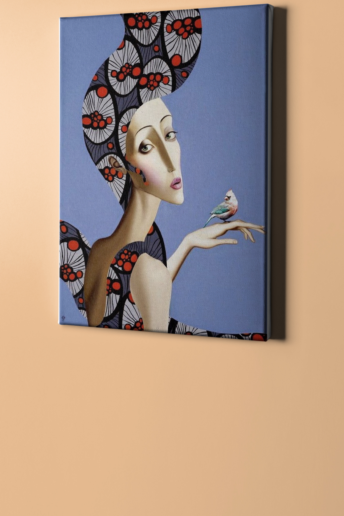 Sayılarla Boyama Seti Çerçevesiz Sevgi Kuşu - Görsel 2