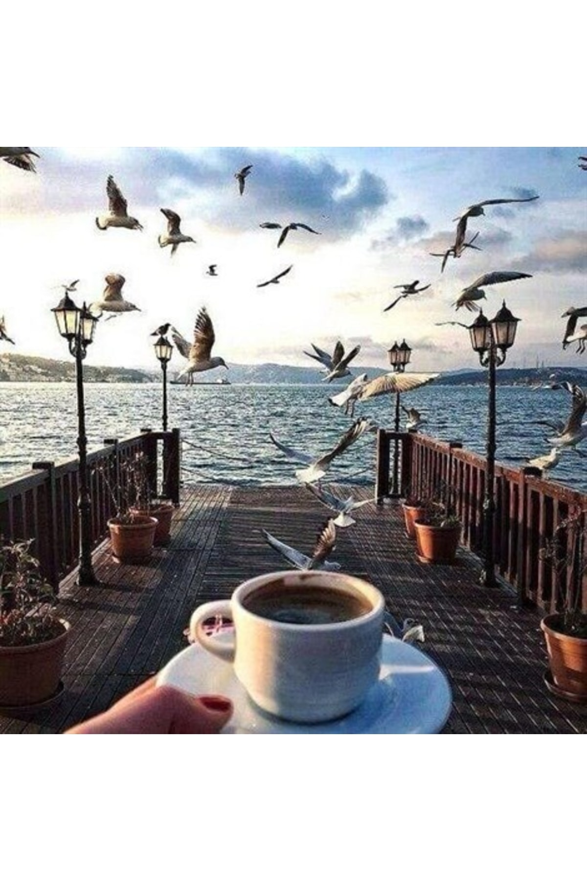 Istanbul Kahve Keyfi Sayılarla Boyama Seti Kasnaklı - Görsel 2