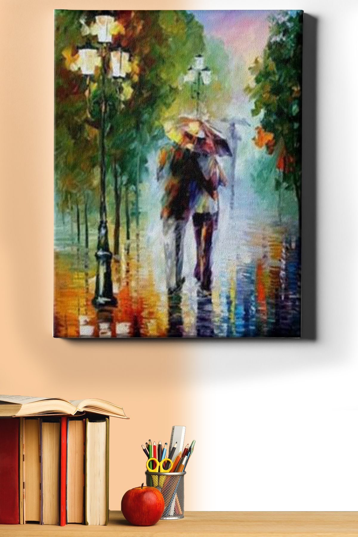 Kasımda Aşk Başkadır Sayılarla Boyama Seti Kasnaklı