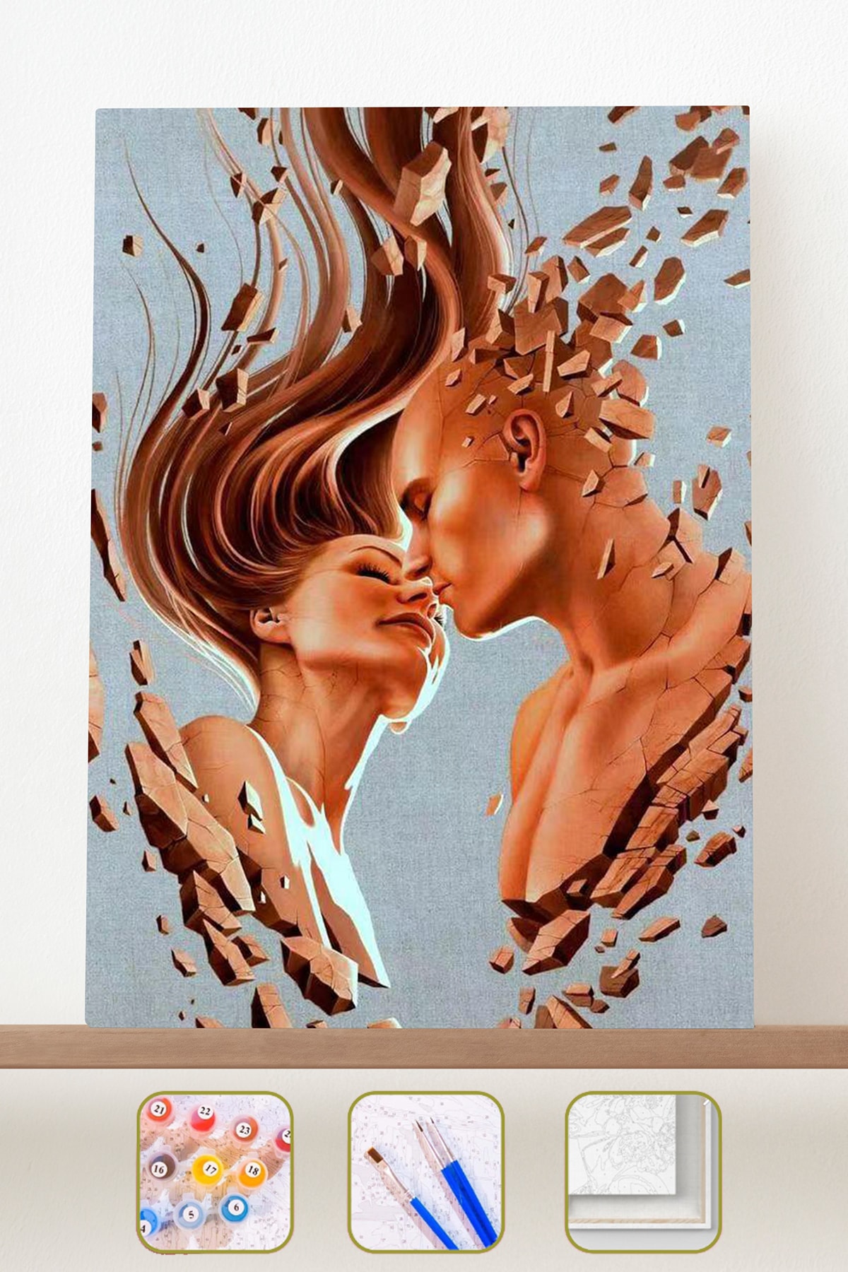 Sayılarla Boyama Seti Çerçevesiz Rulo Diğer Parçam