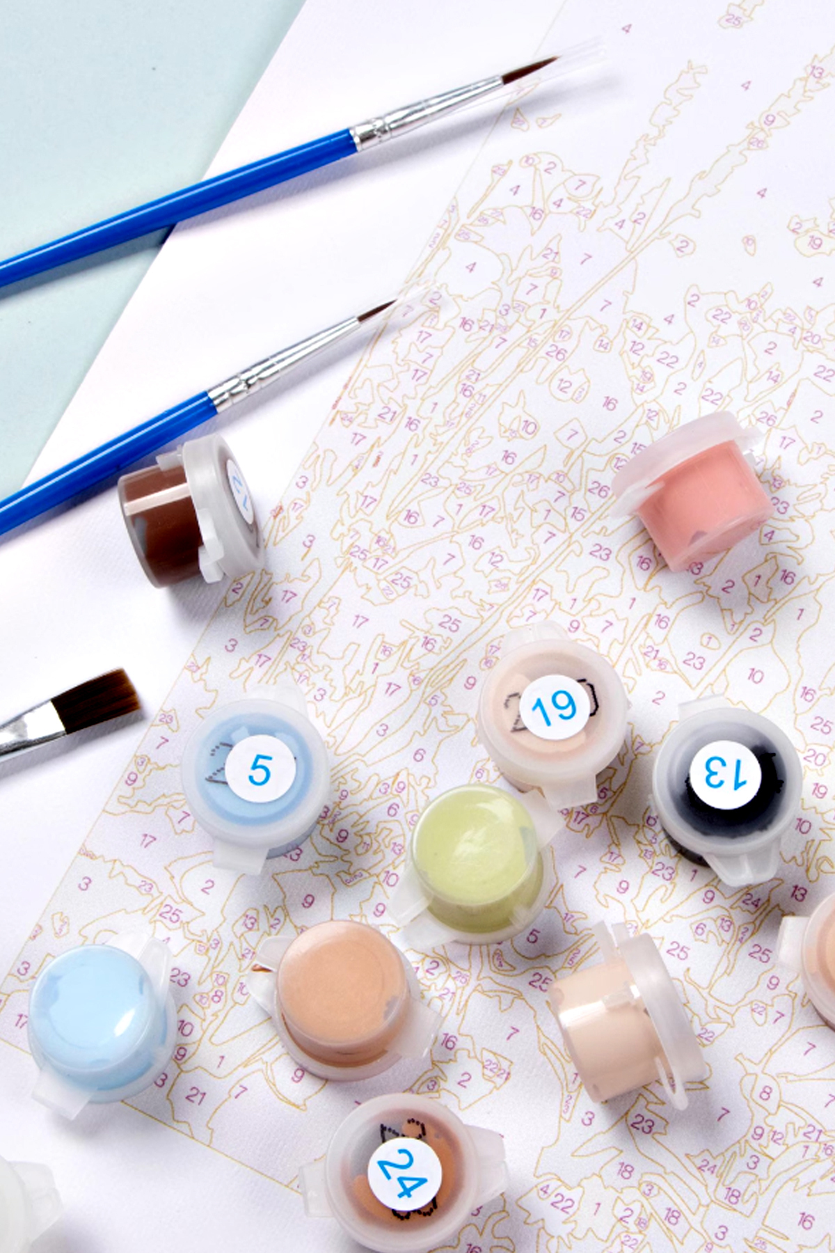 Lider Aslan Sayılarla Tablo Kanvasa Gerili - Görsel 2