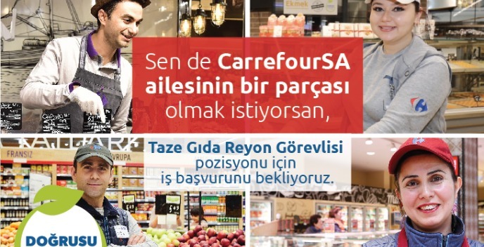 İzmir Yenifoça CarrefourSA-Taze Gıda Reyon Görevlisi