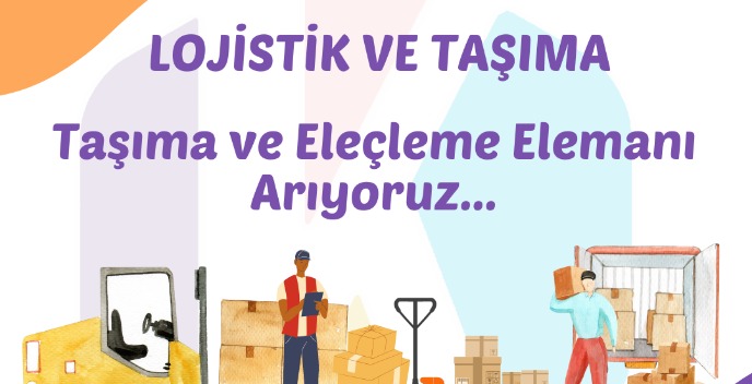 LOJİSTİK FİRMAMIZA SABİT AYLIKÇI OLARAK ÇALIŞACAK BAY PERSONELLER ARANMAKTADIR.