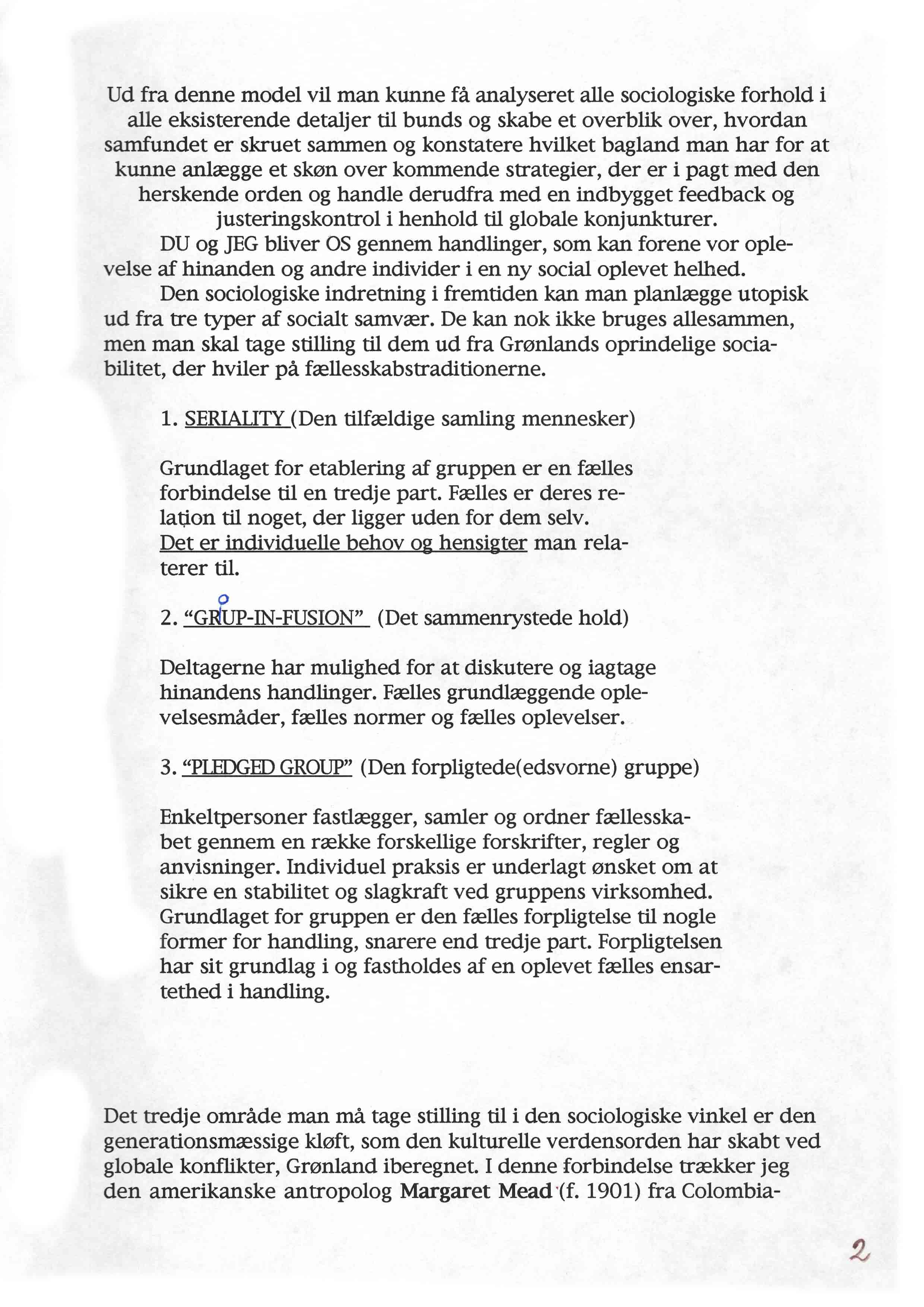 Den sociologiske vinkel i det 21. århundrede i Grønland