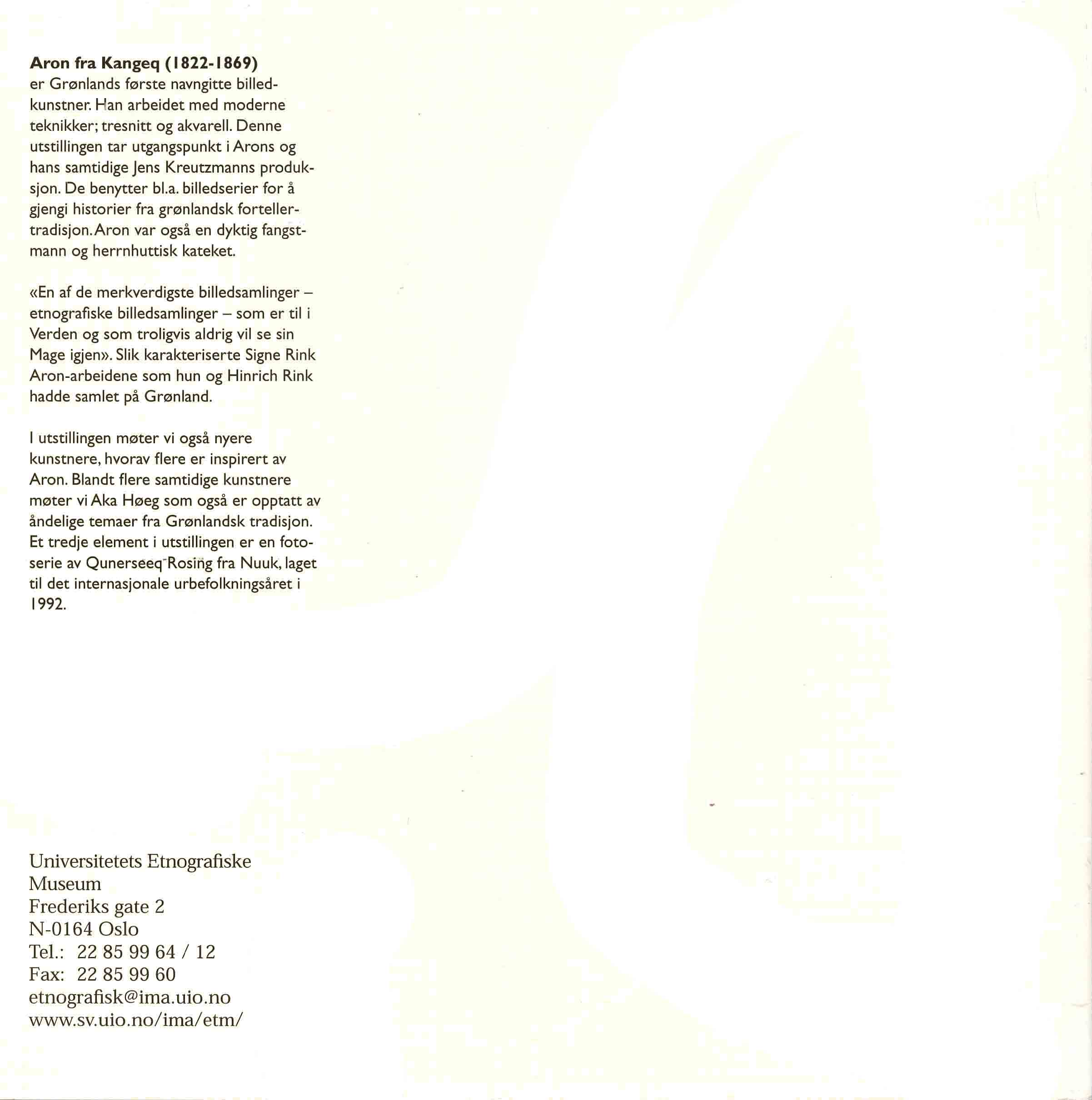 aron - grønlandsk kunst fra aron til vår tid