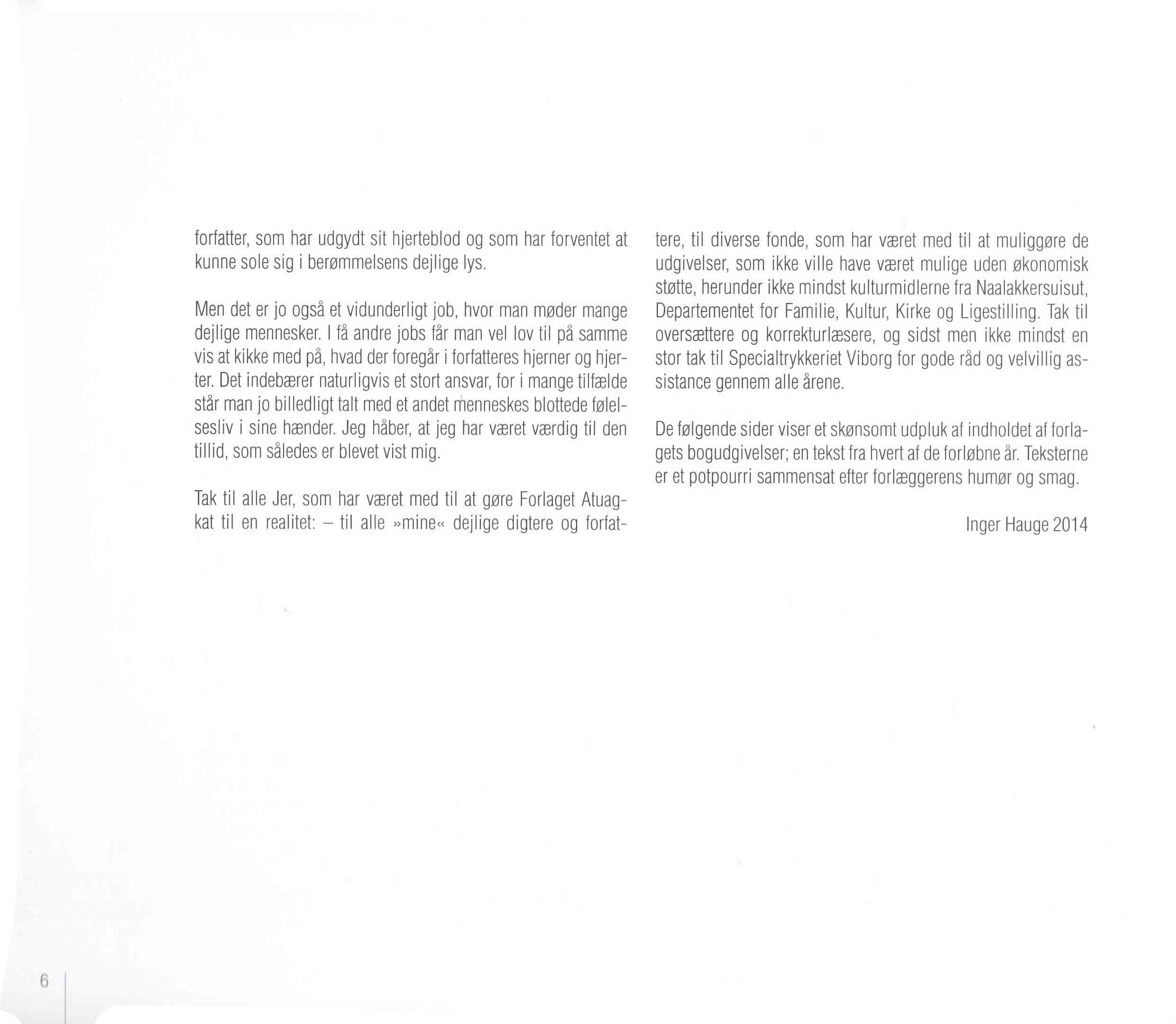 Forlaget Atuagkat 20 År