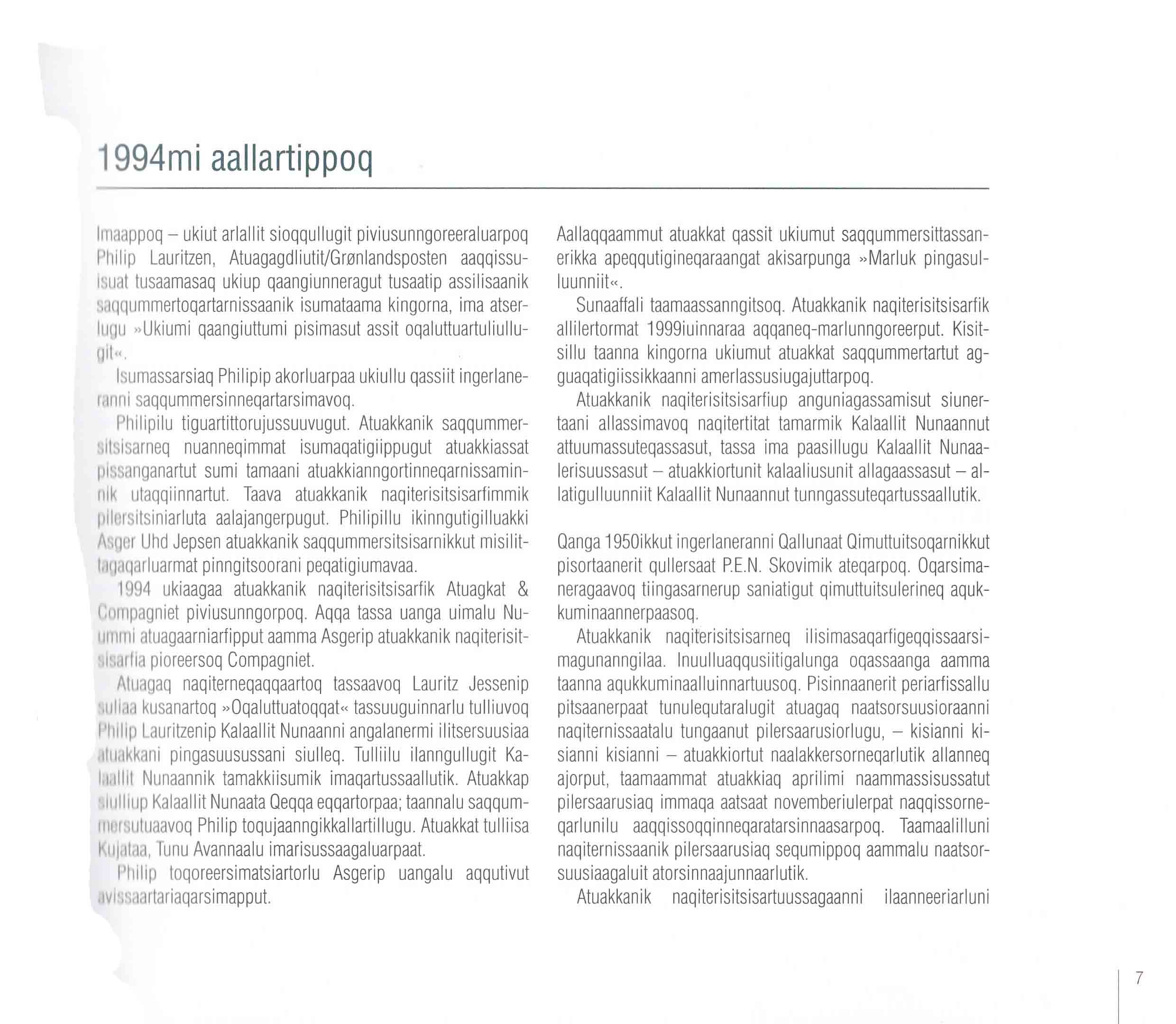 Forlaget Atuagkat 20 År