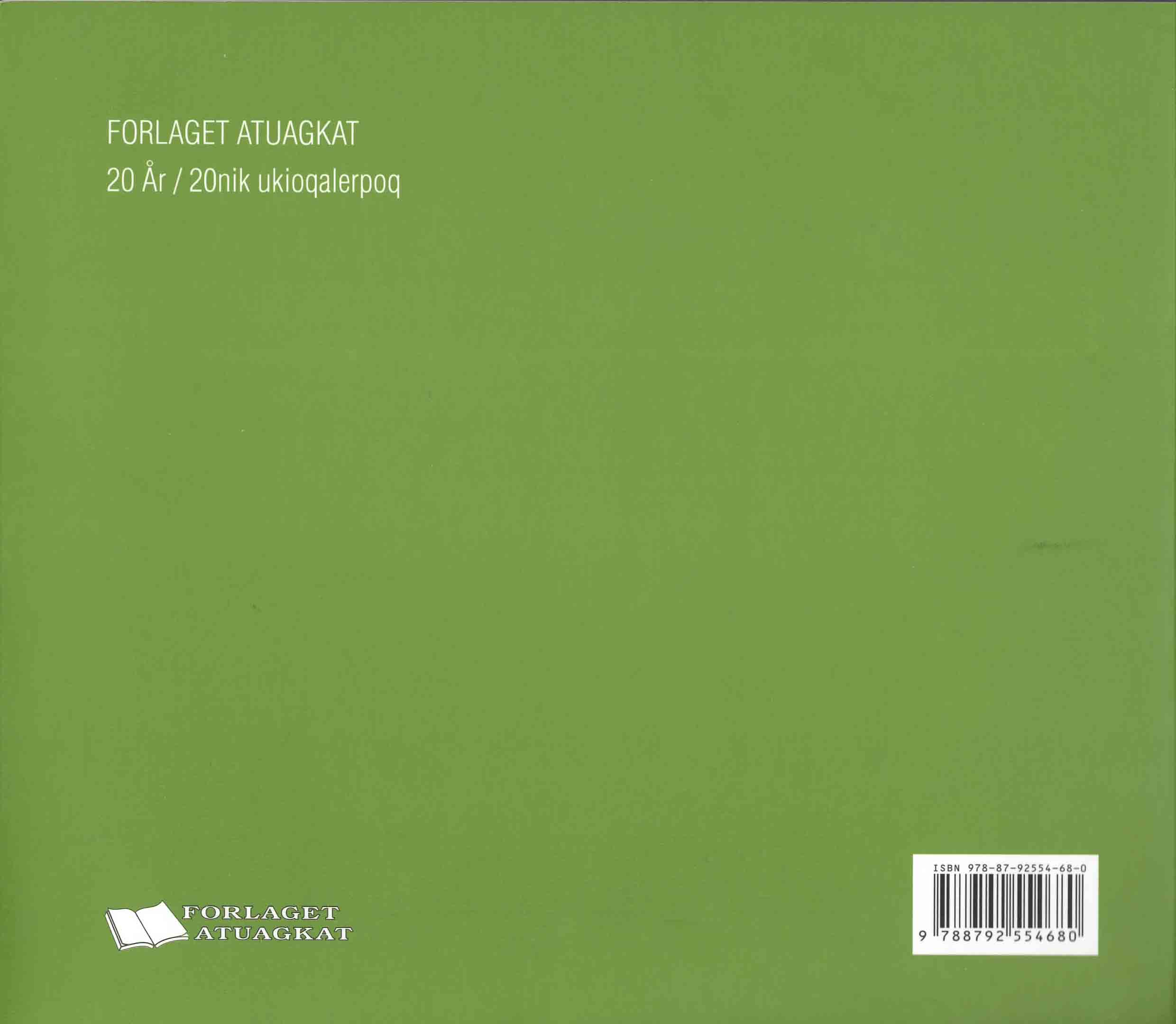 Forlaget Atuagkat 20 År