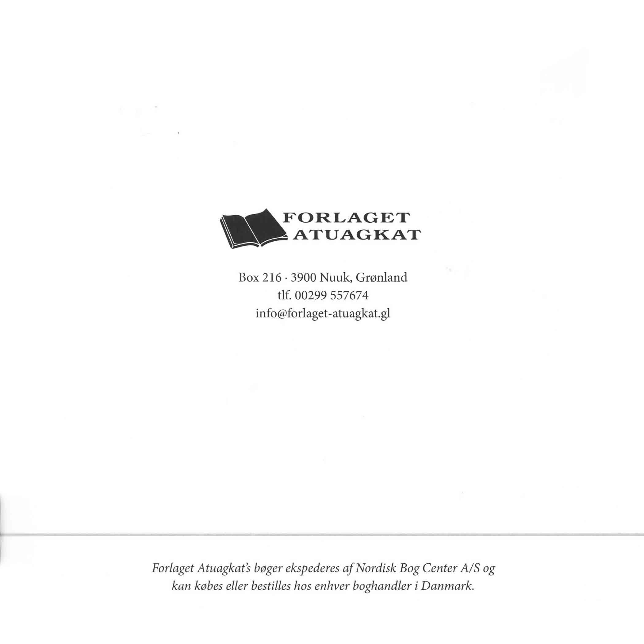 Forlaget Atuagkat Bogkatalog 2010