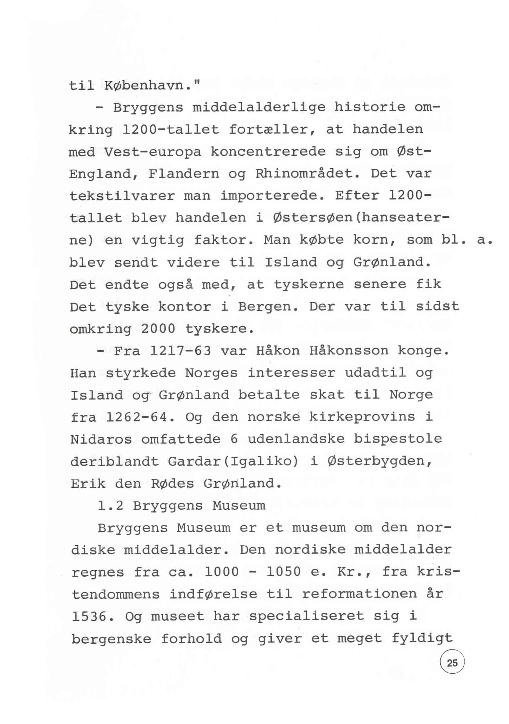 En udstilling i Bergen 1980