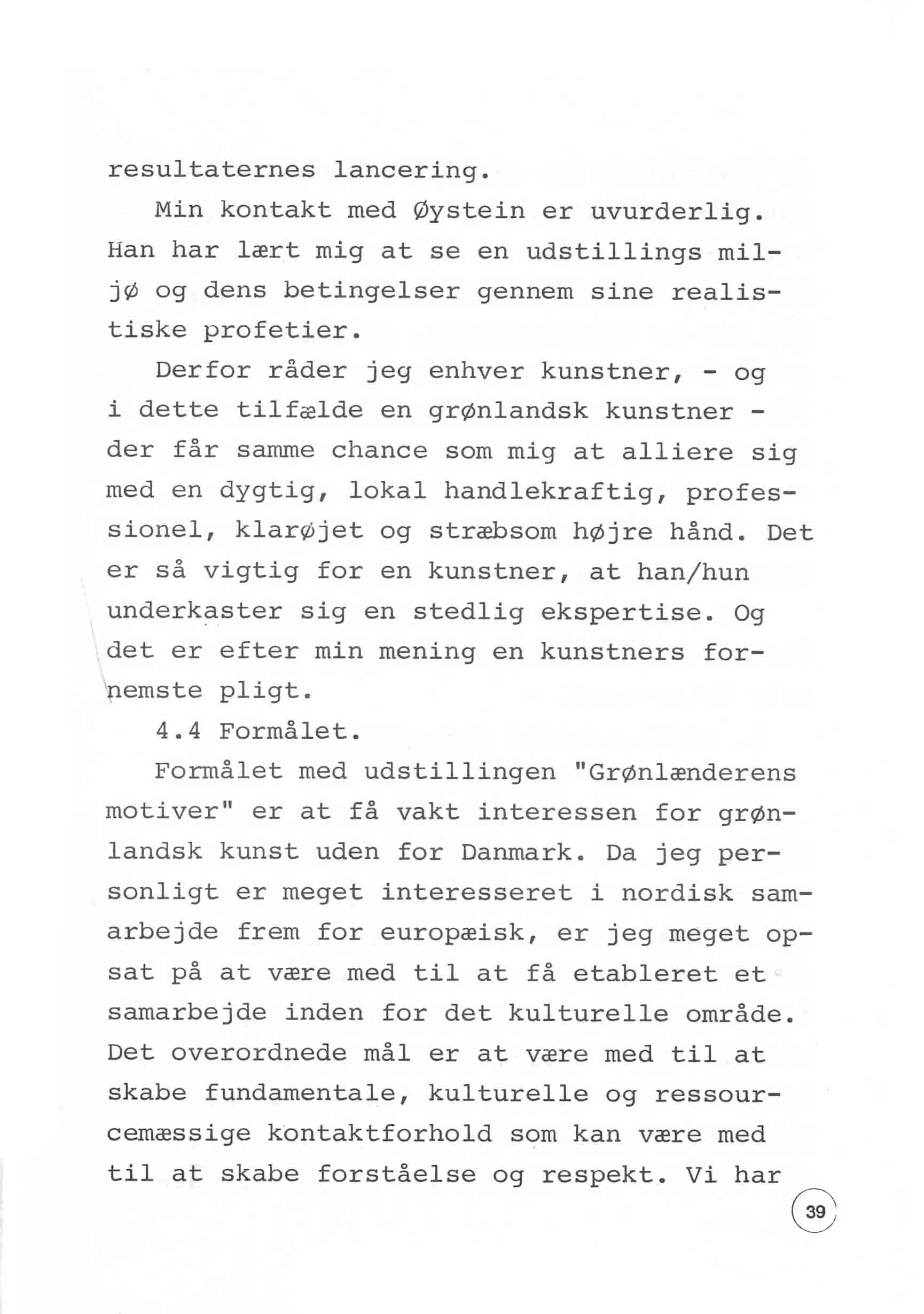 En udstilling i Bergen 1980