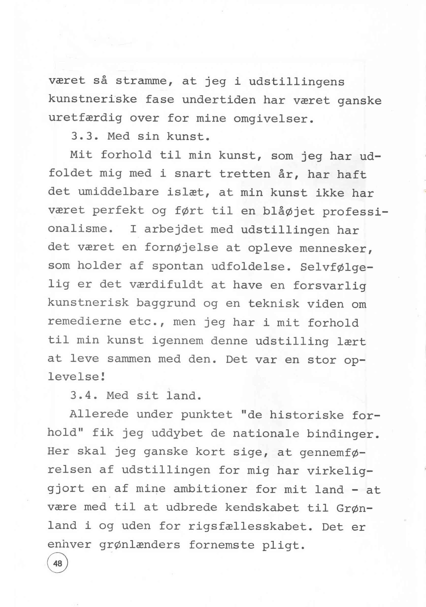 En udstilling i Bergen 1980