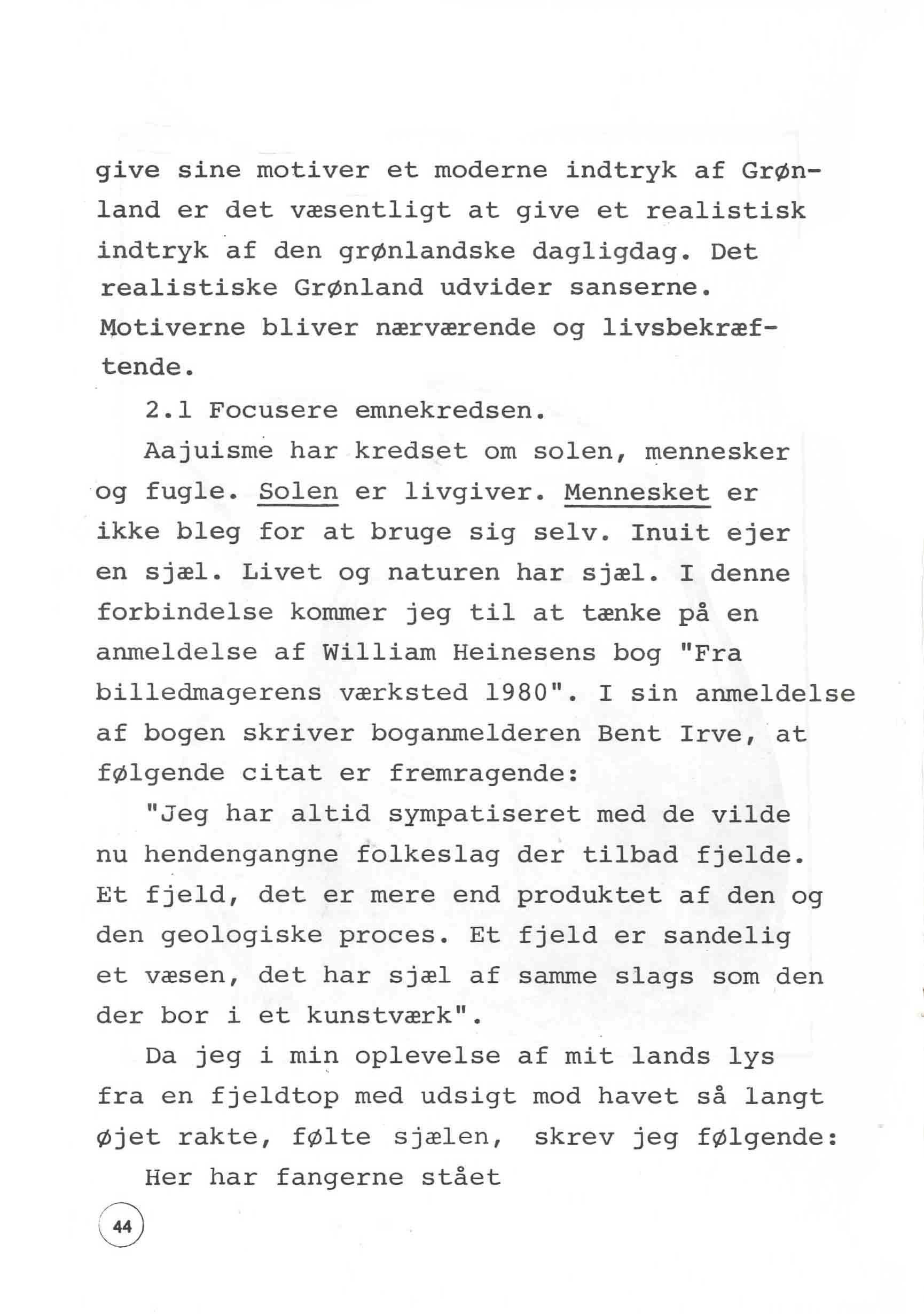 En udstilling i Bergen 1980