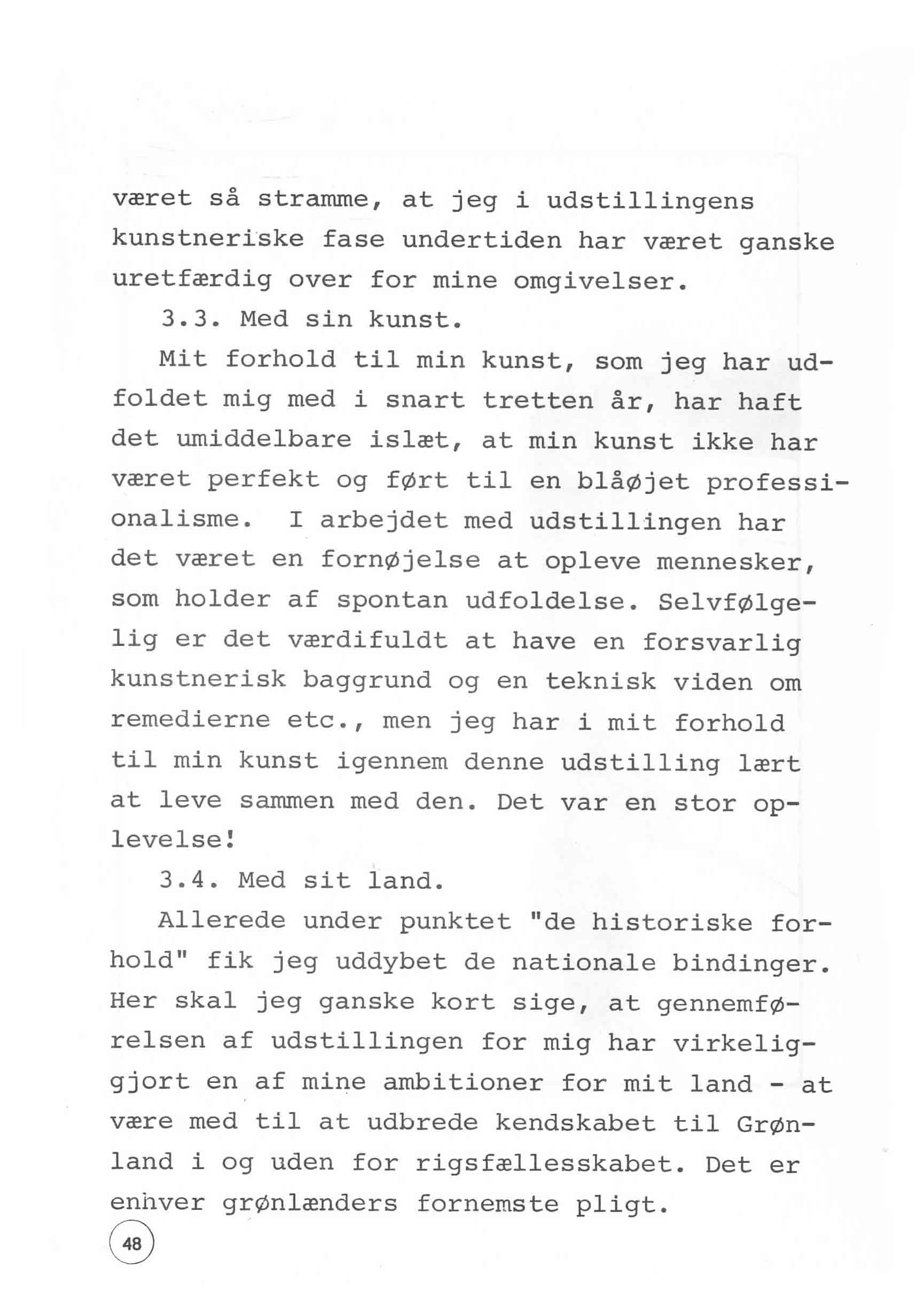 En udstilling i Bergen 1980