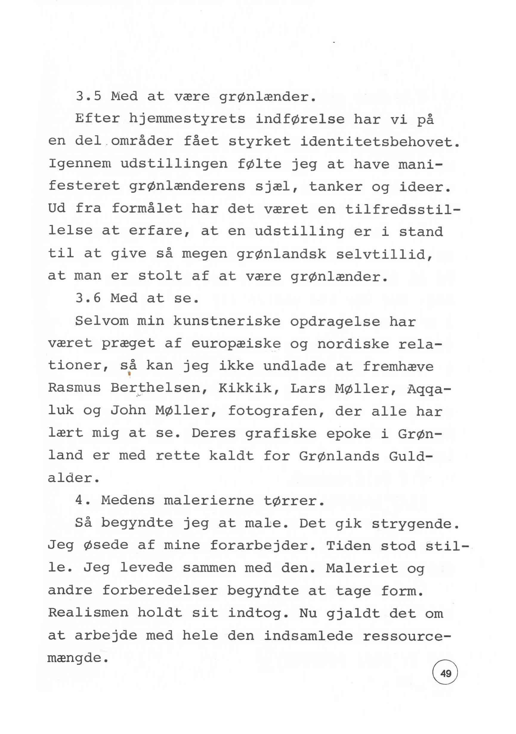 En udstilling i Bergen 1980