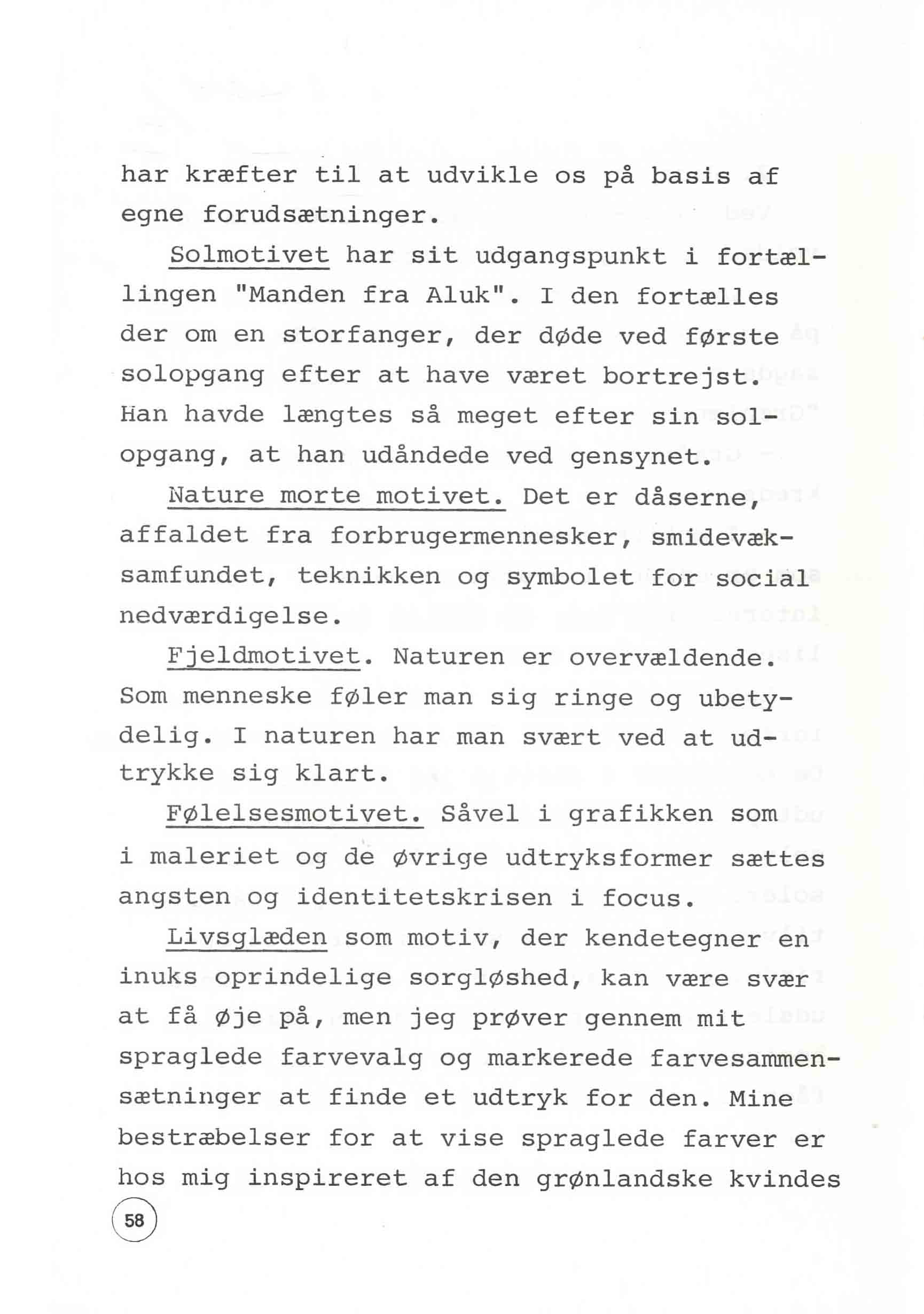 En udstilling i Bergen 1980