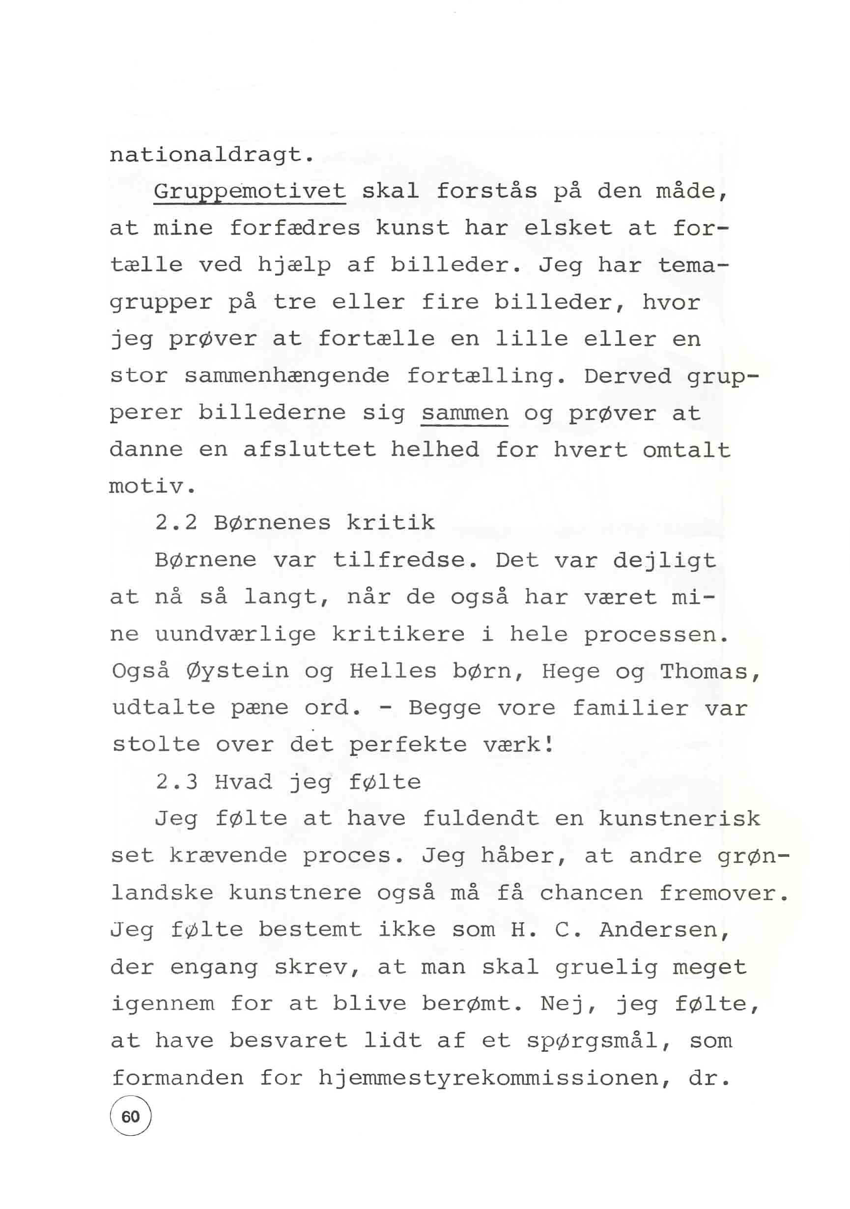 En udstilling i Bergen 1980