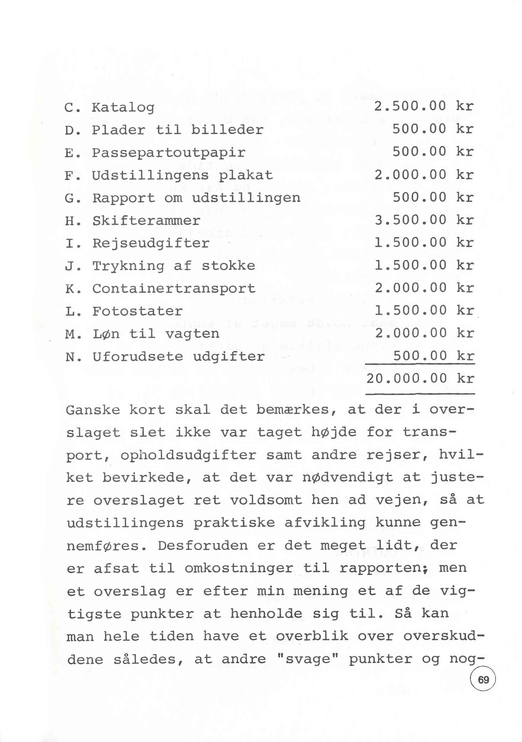 En udstilling i Bergen 1980