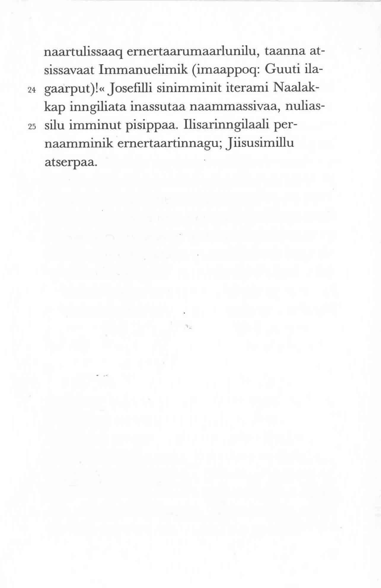 Iivangkiiliu mattæusip allagaa