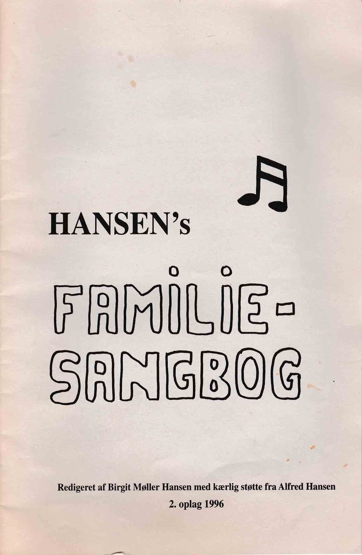 hansen's familiesangbog