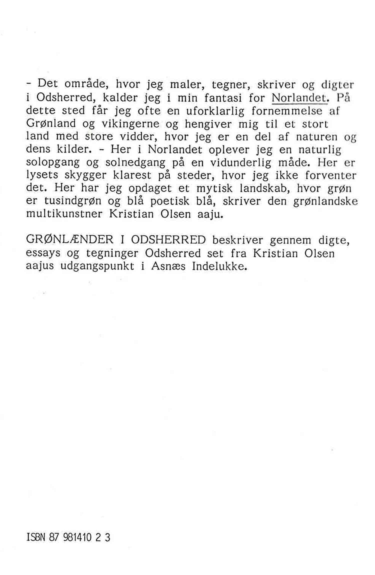 en grønlænder i odsherred