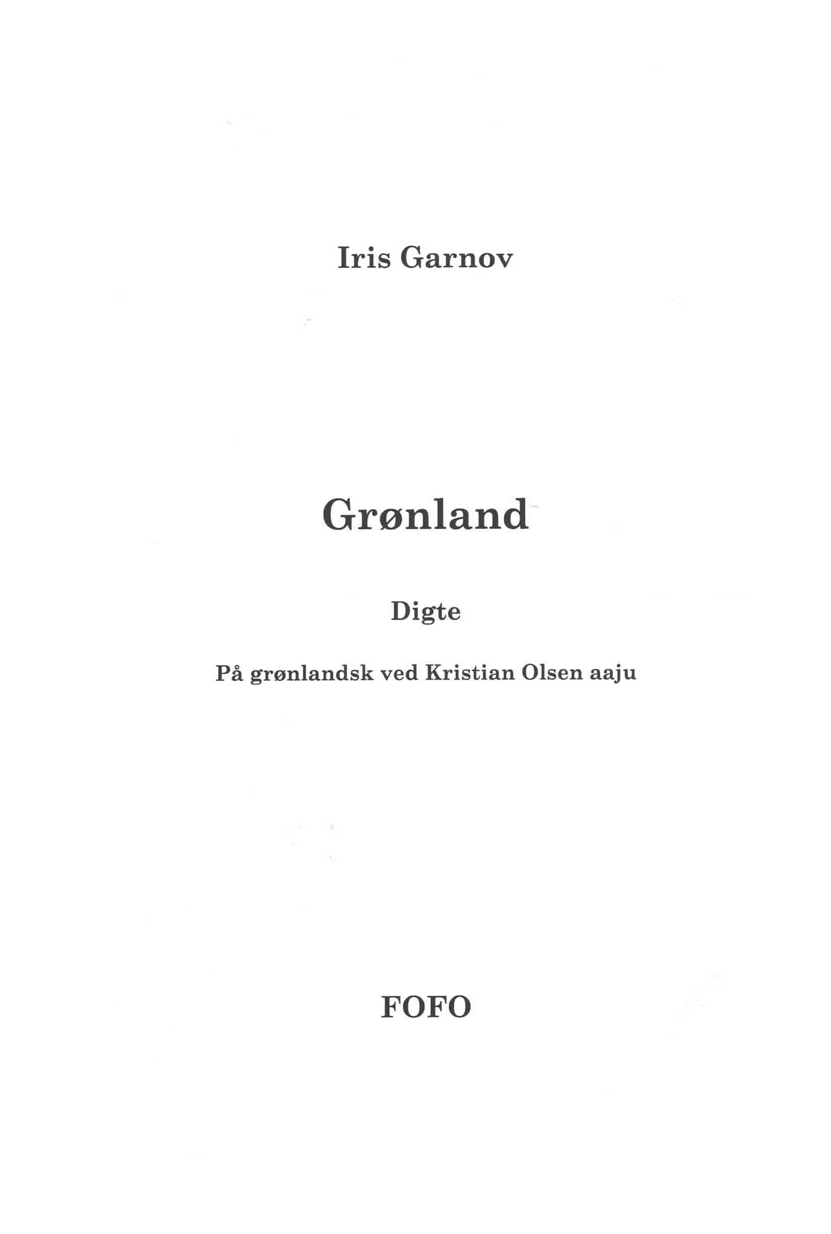 Grønland - digte