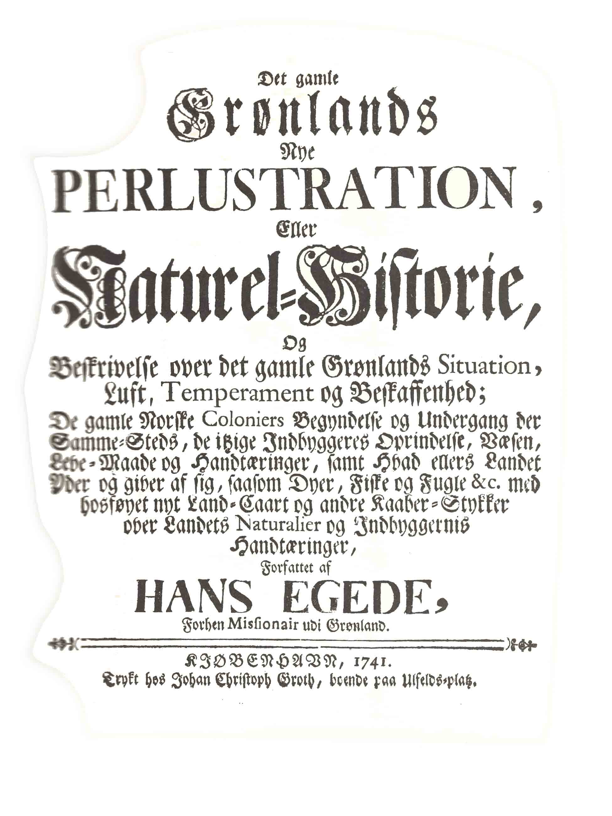 Hans Eges Ny Perlustration eller Natural-historie