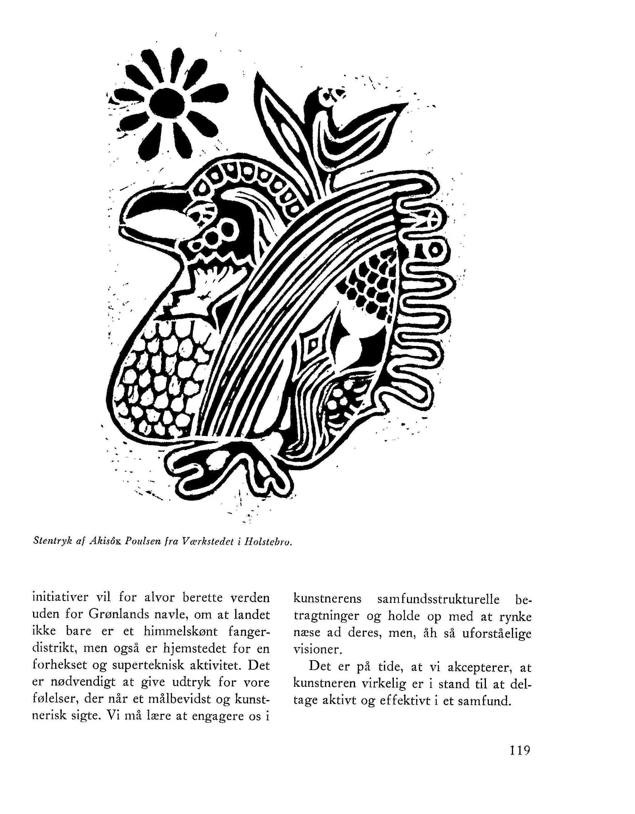 grønlandsk kunst af i dag og i morgen - tidsskriftet grønland 1975-4