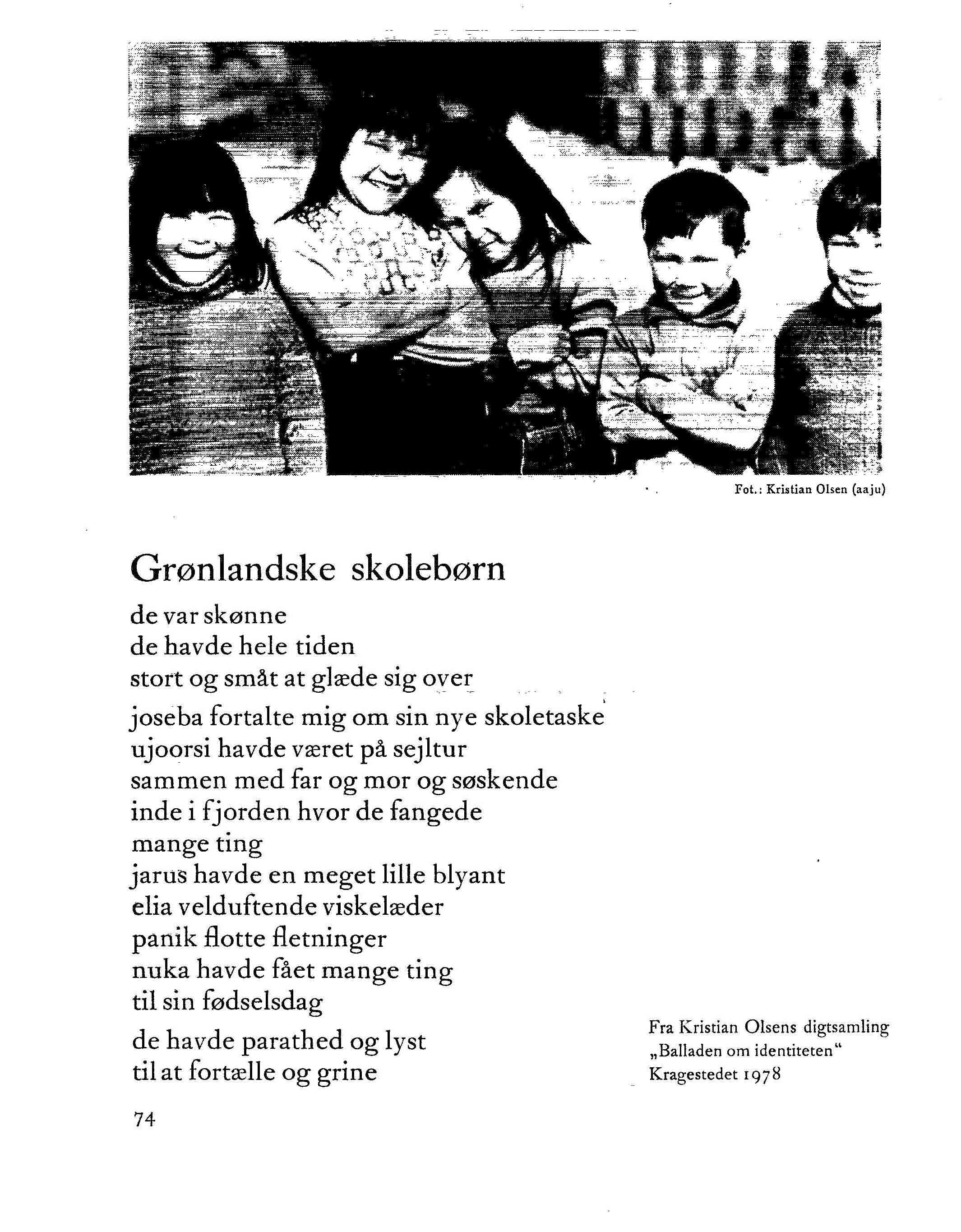 Grønlandske skolebørn