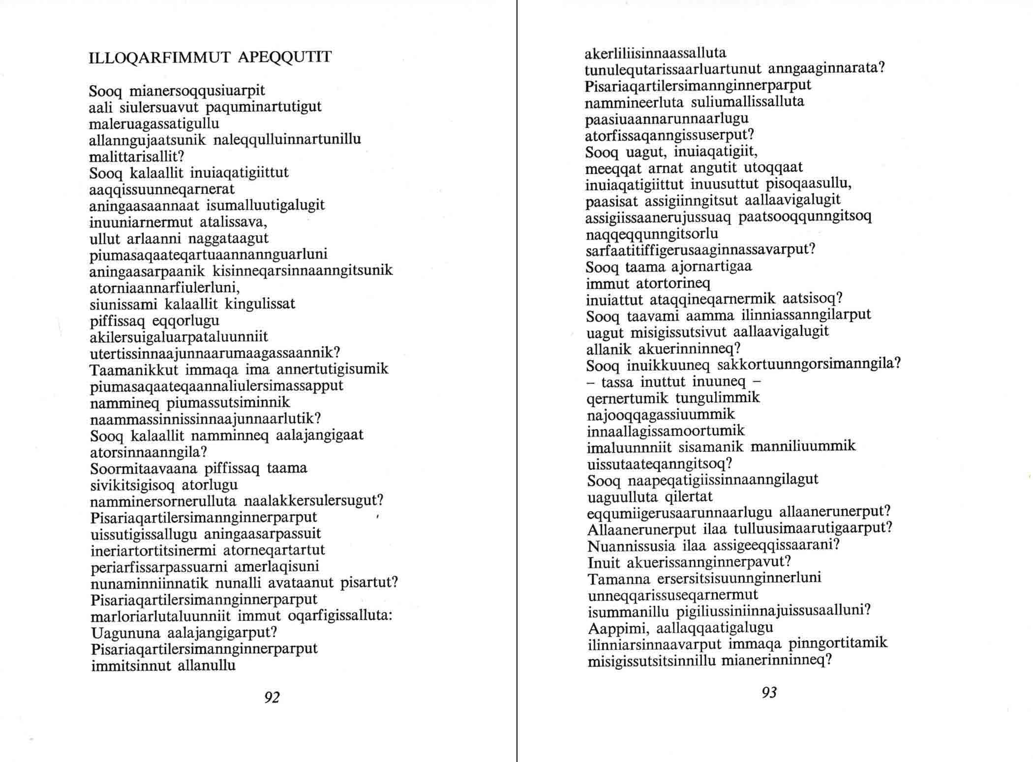 illoqarfimmi / i byen