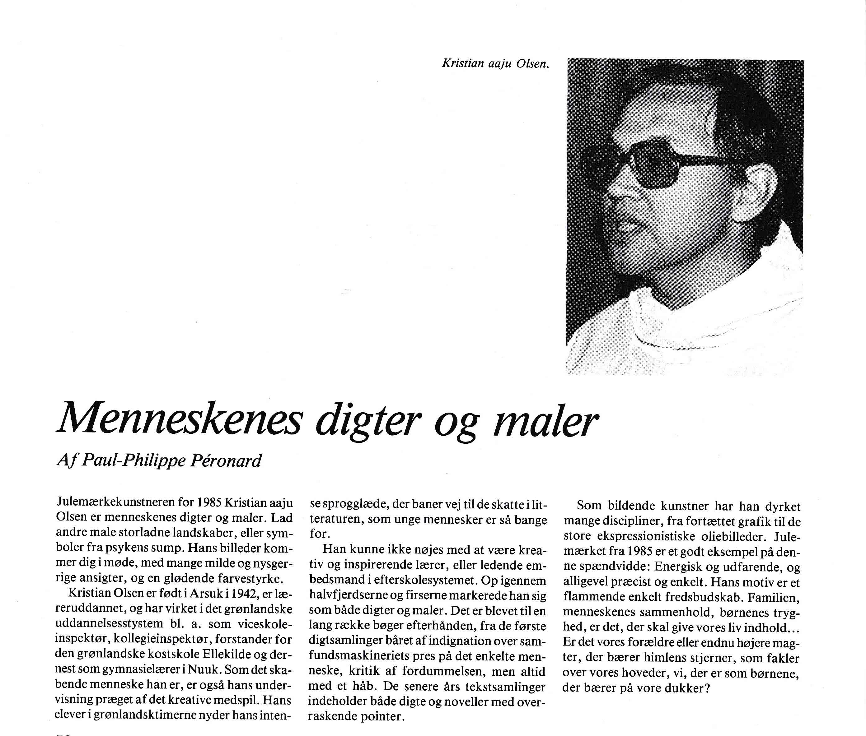 kalaallit nunaata julemærkea - det grønlandske julemærke