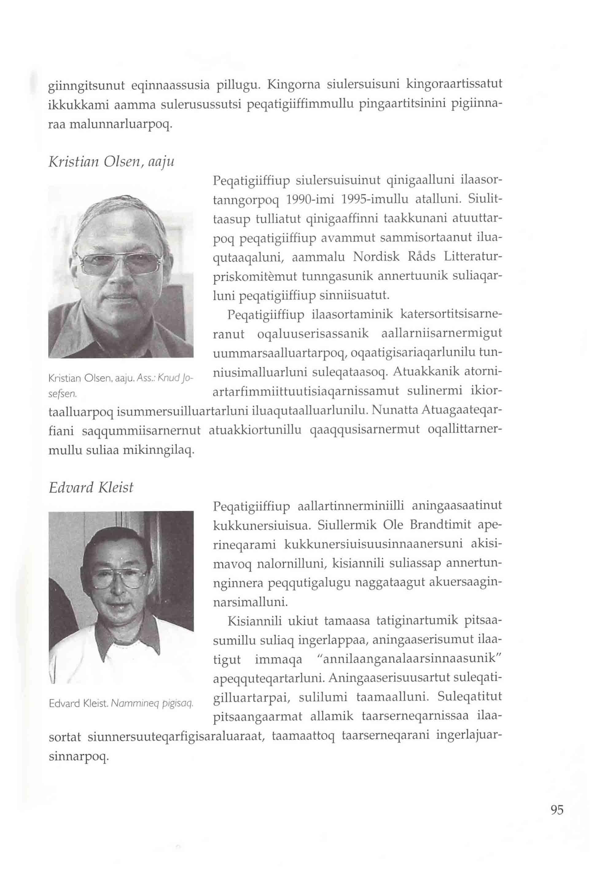 Kalaallit Atuakkiortut Ukiuni 25-ni · 1975-2000