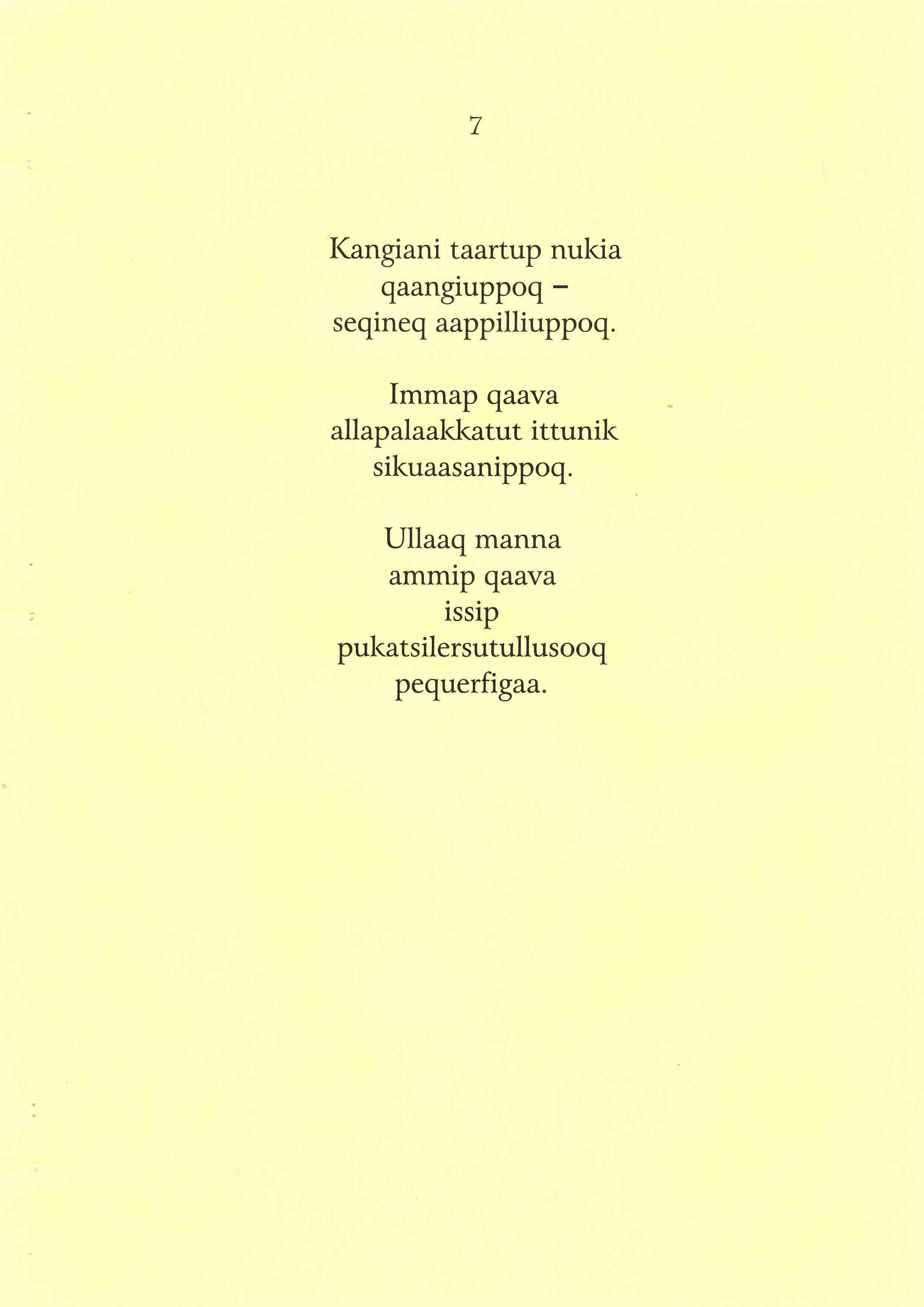 Oqaatsit titarneri - Ordlinier