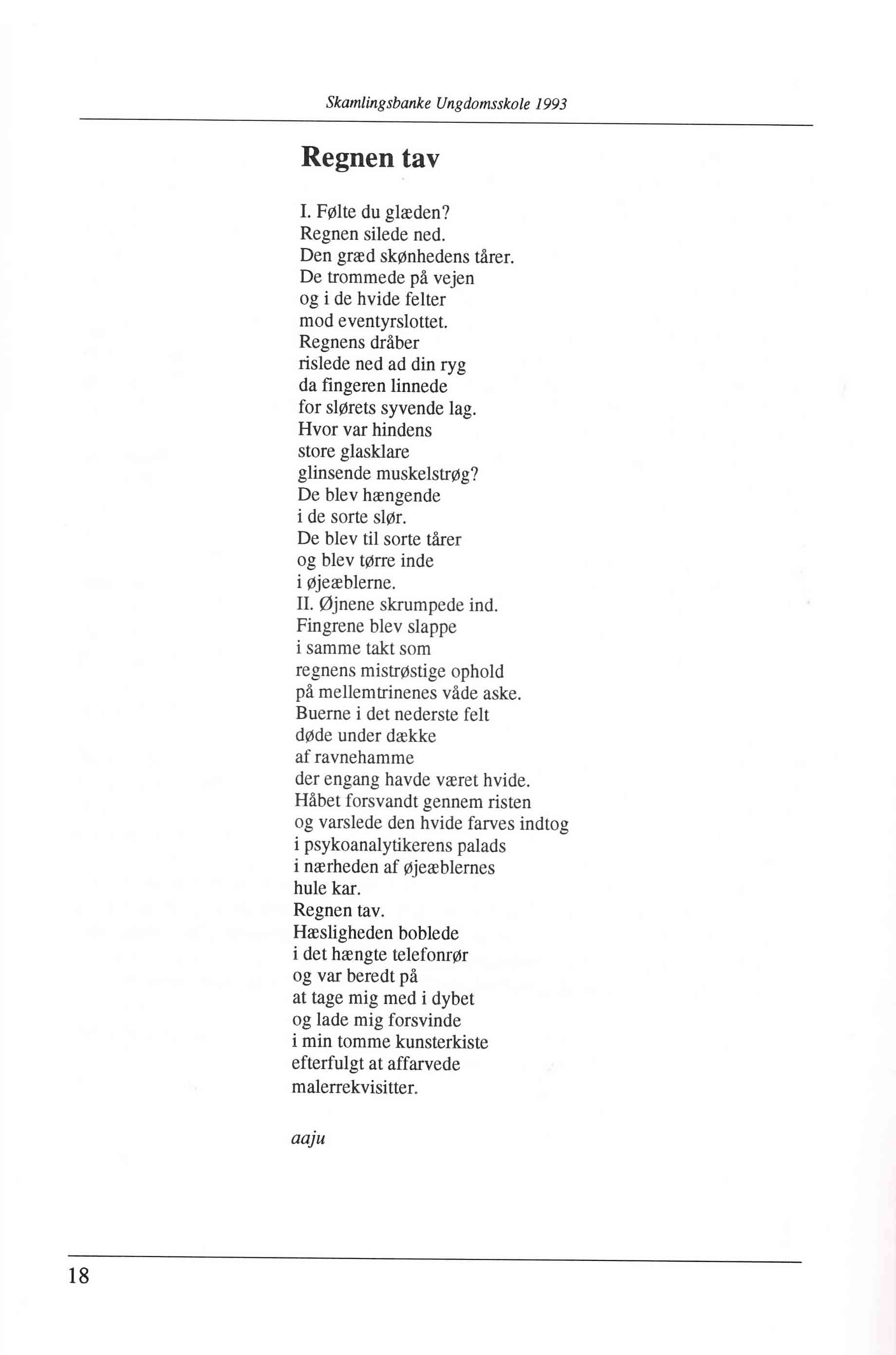 Skamlingsbanke Ungdomsskole 1993
