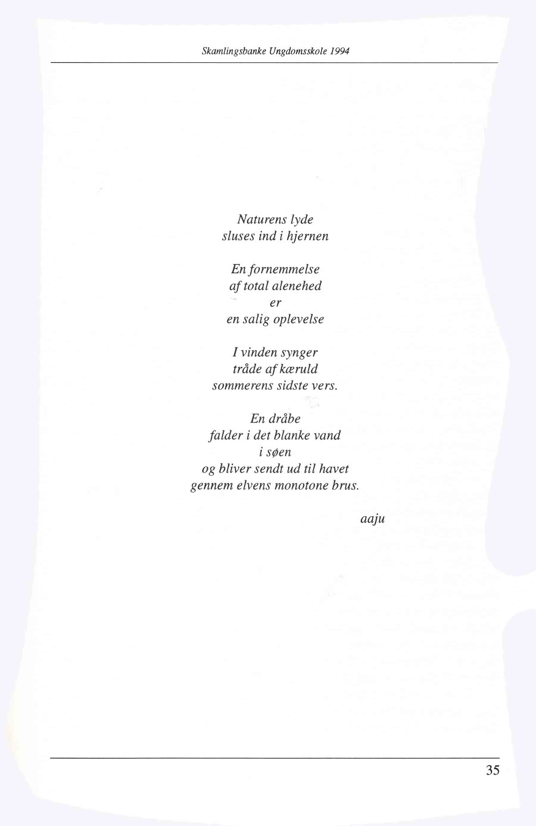 Skamlingsbanke Efterskole 1994