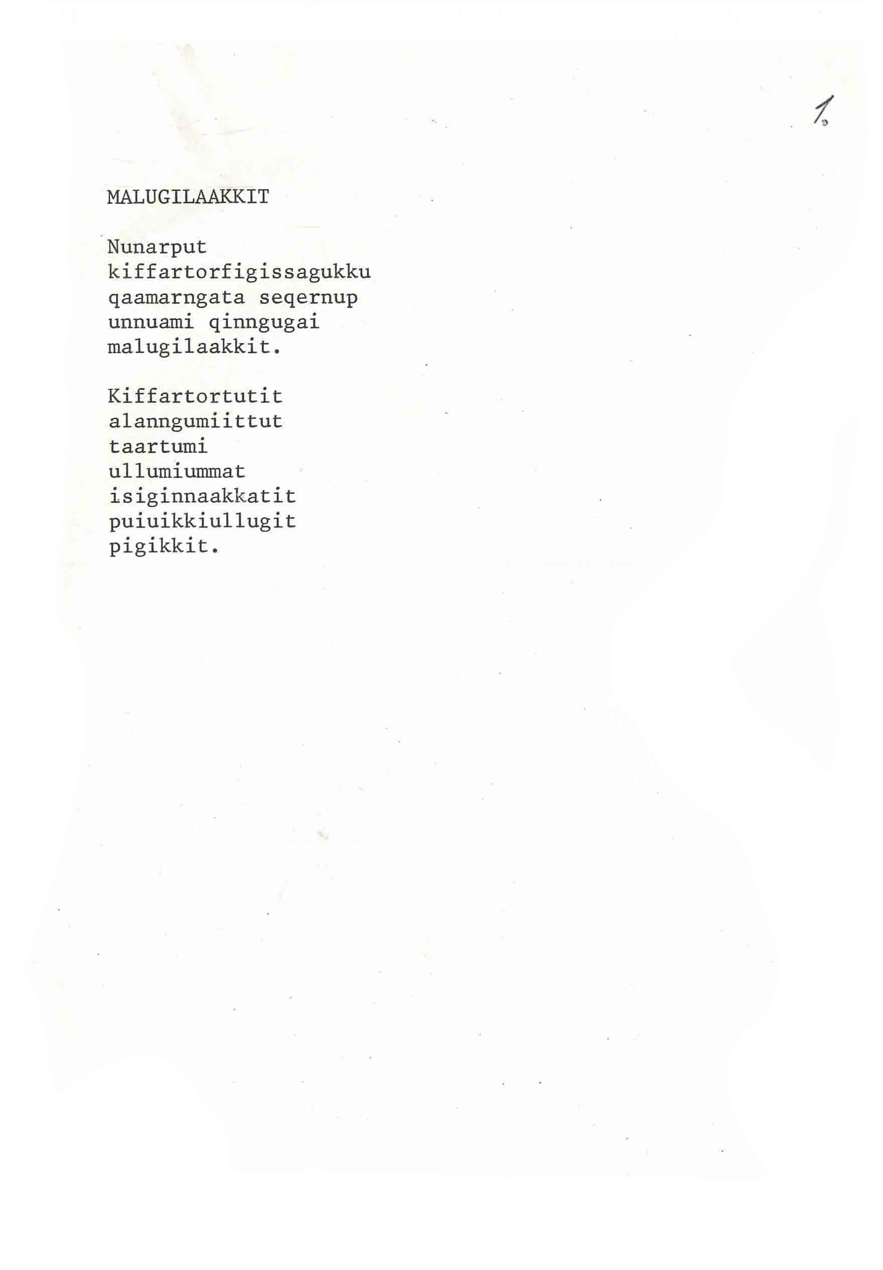 upublicerede digte - malugilaakkit