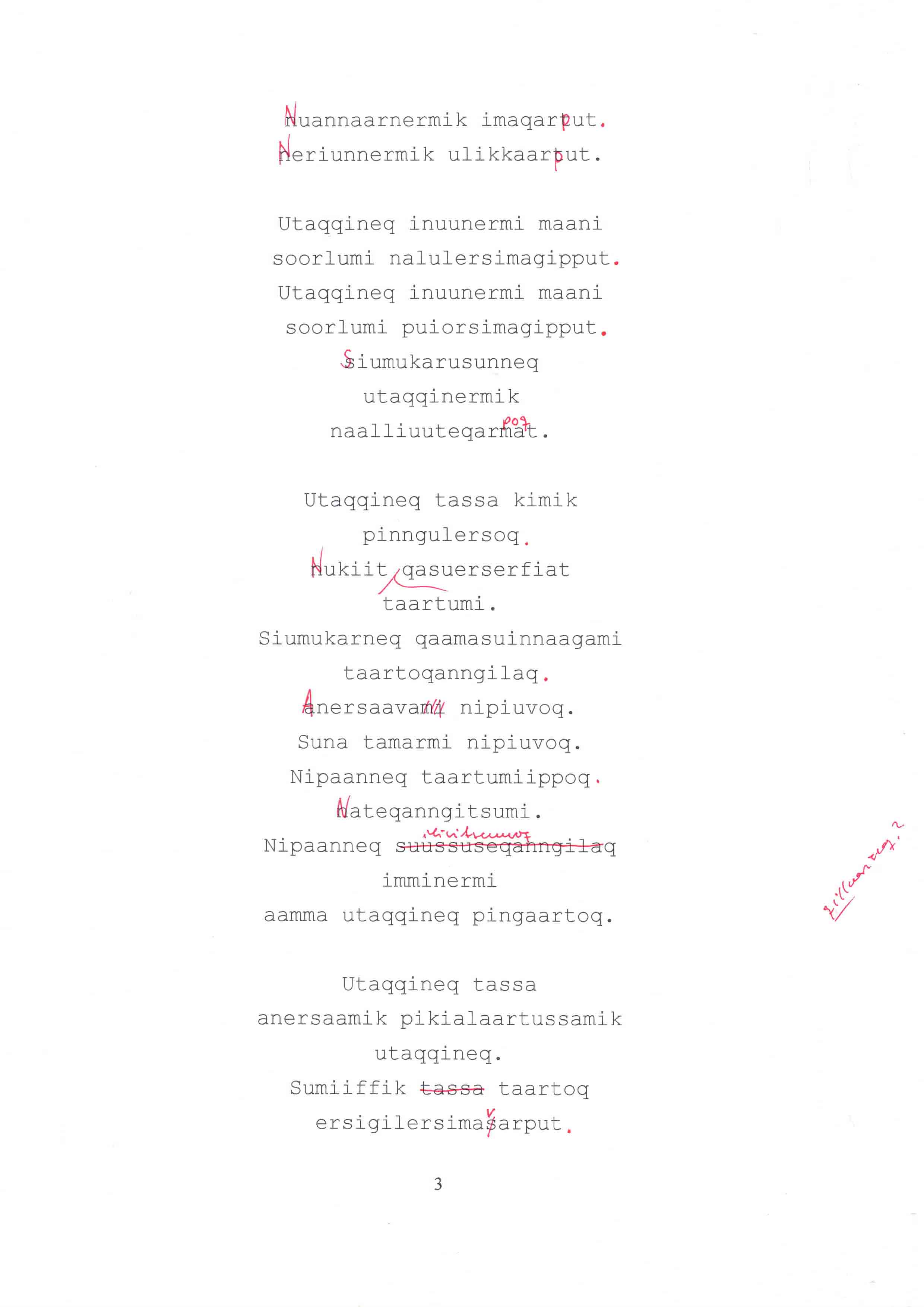 arferup tarnaata meerai / børn af hvalens sjæl