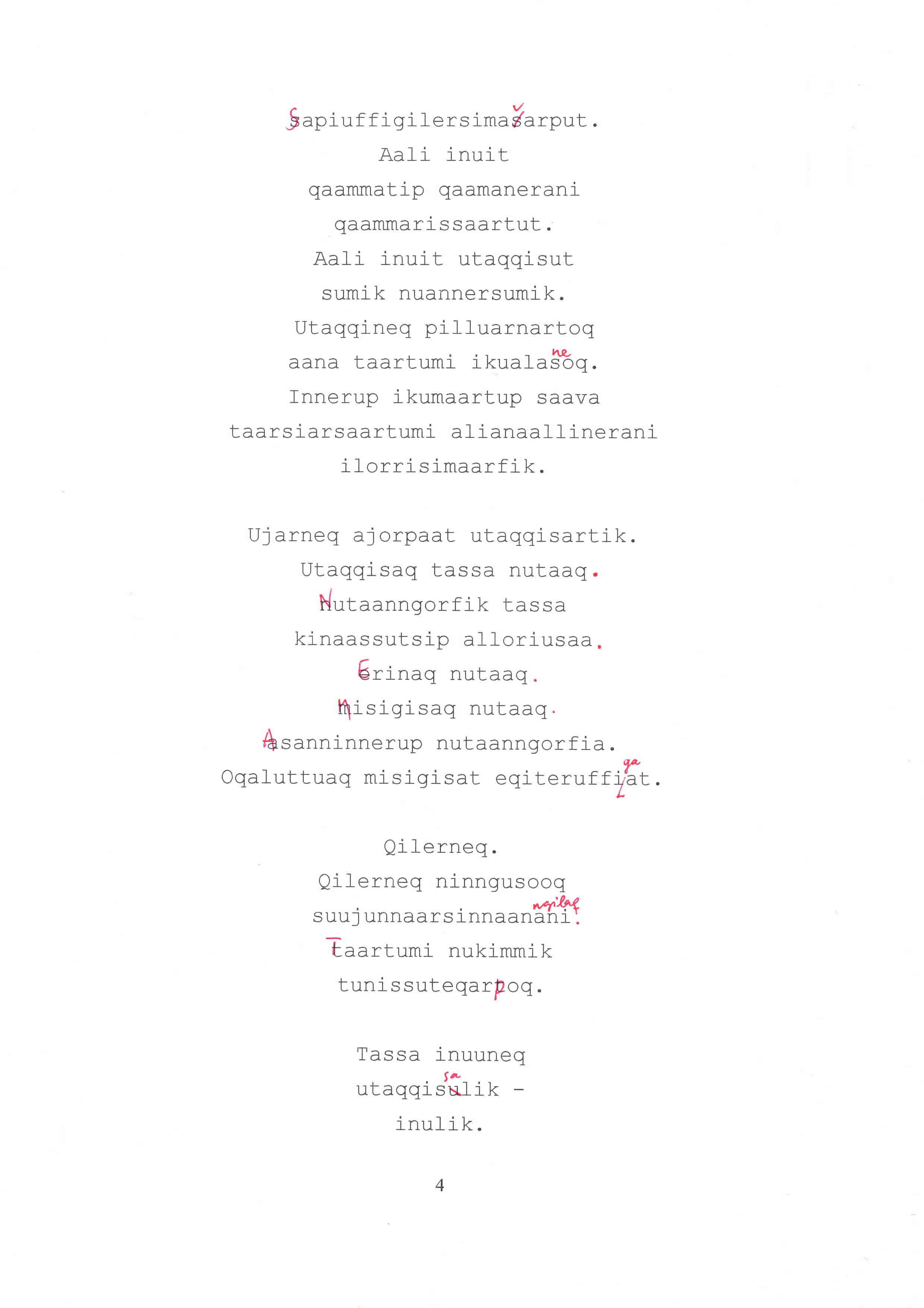 arferup tarnaata meerai / børn af hvalens sjæl