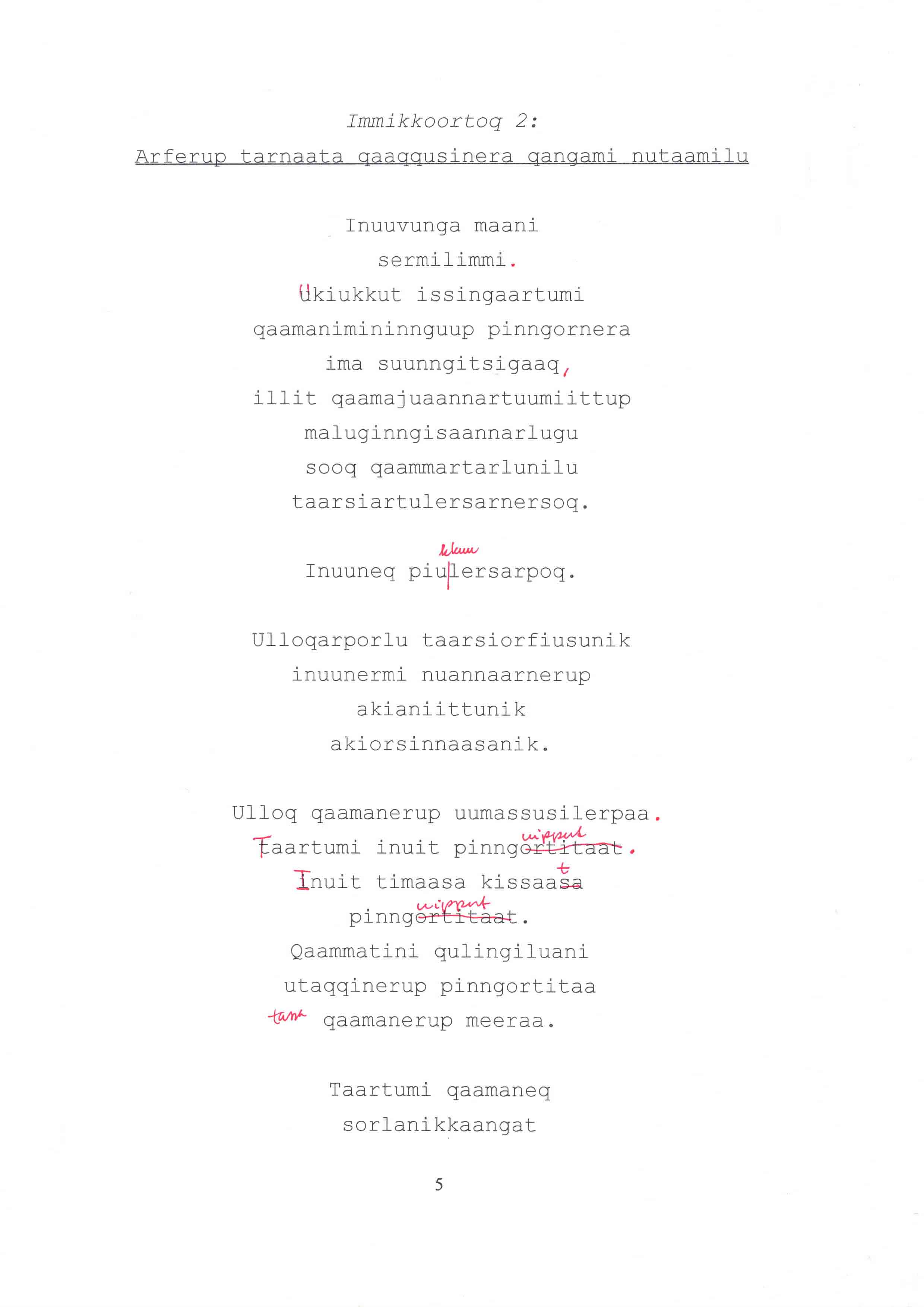 arferup tarnaata meerai / børn af hvalens sjæl