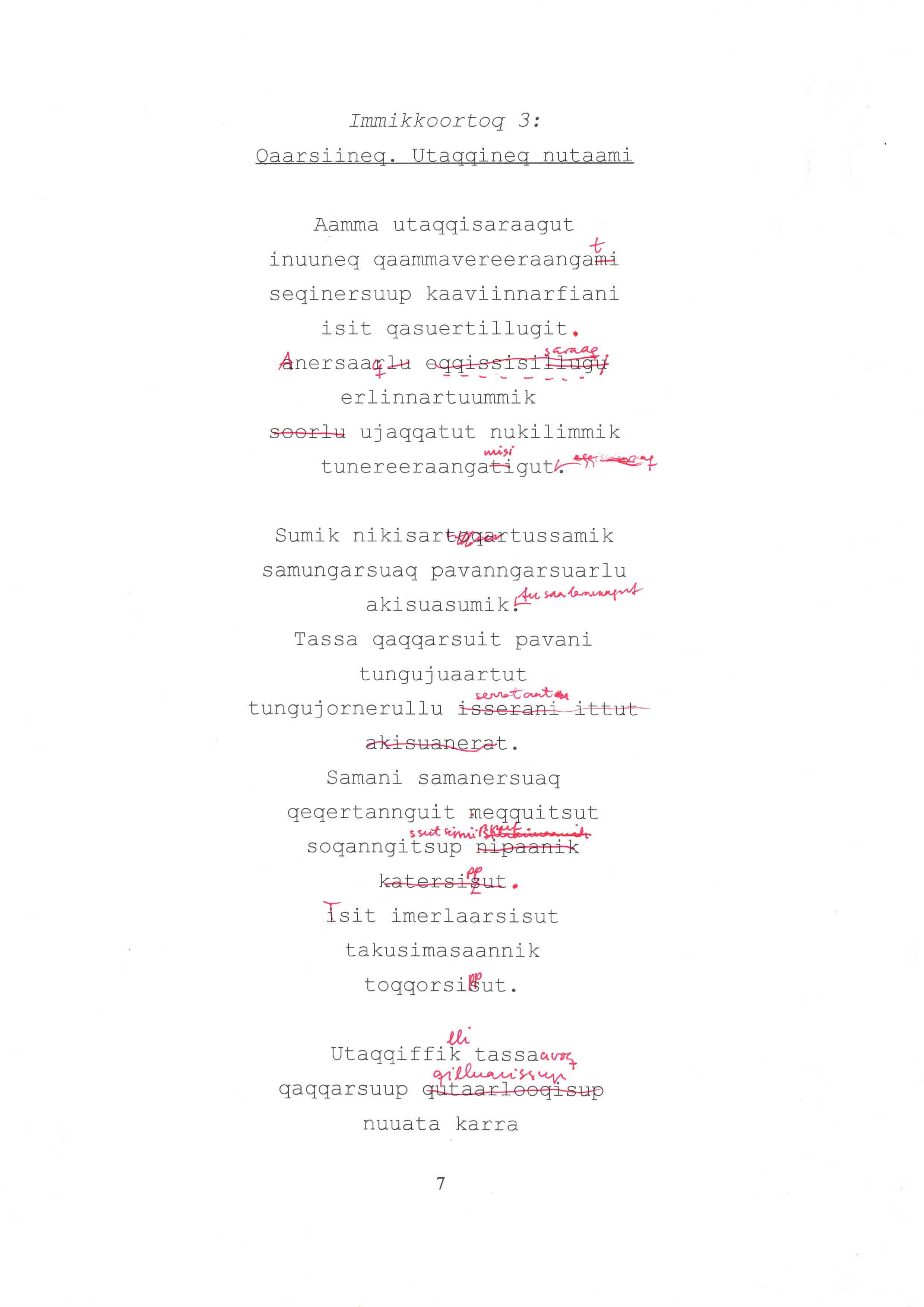 arferup tarnaata meerai / børn af hvalens sjæl