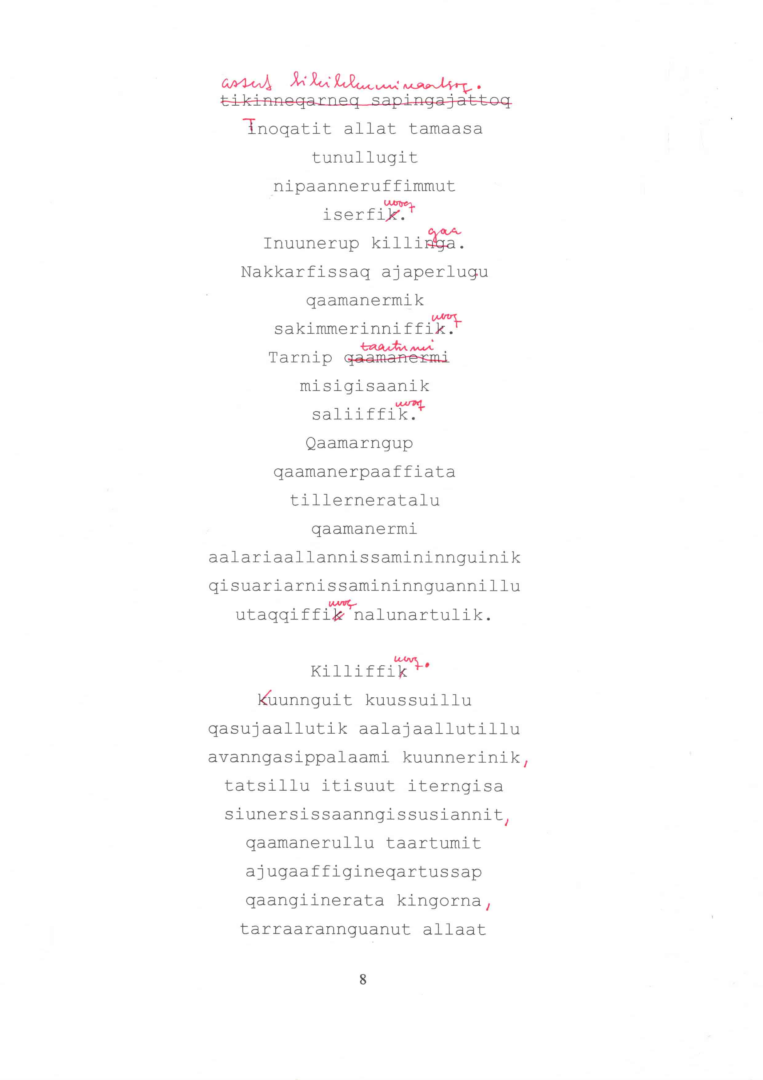 arferup tarnaata meerai / børn af hvalens sjæl