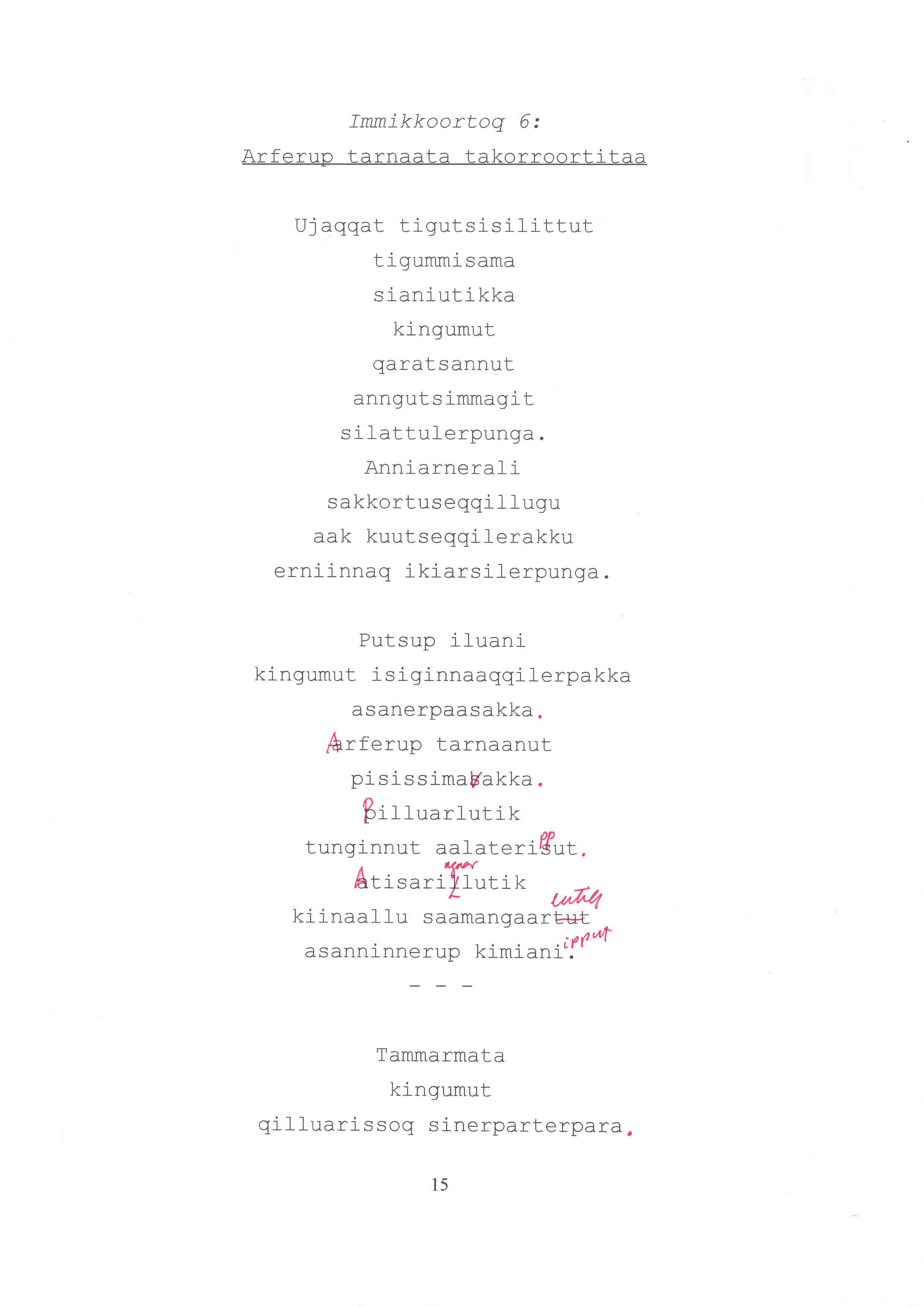 arferup tarnaata meerai / børn af hvalens sjæl