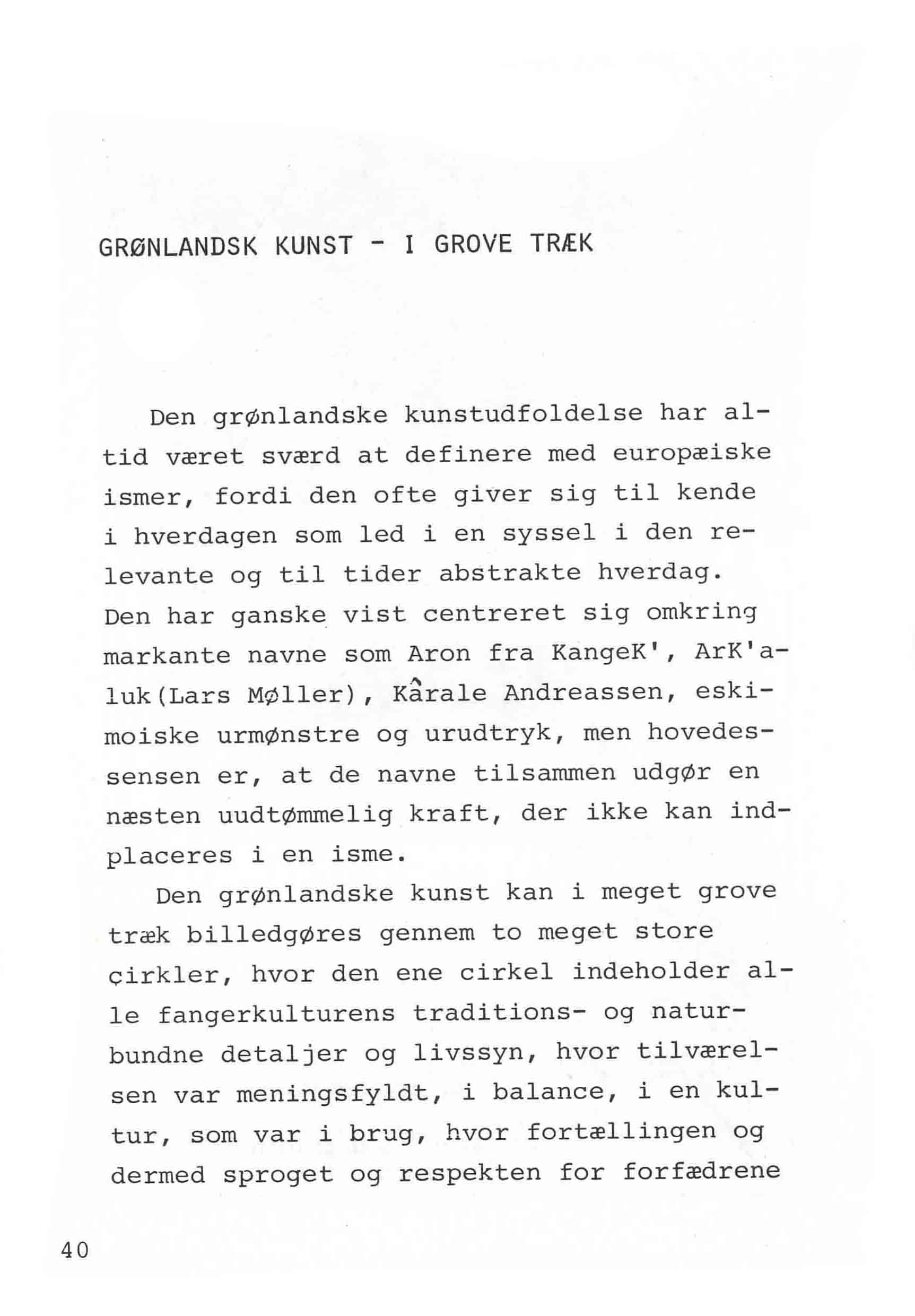 Grønlænderens motiver