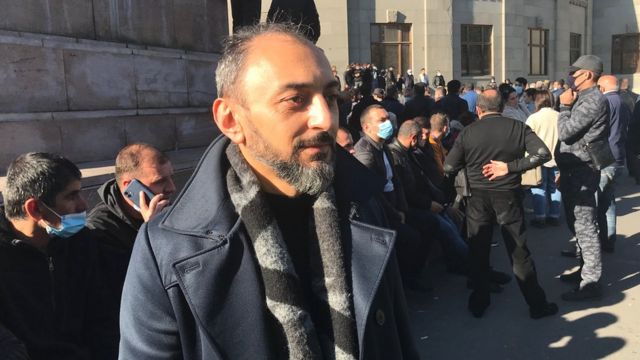 участник митинга Ваге Эгоян