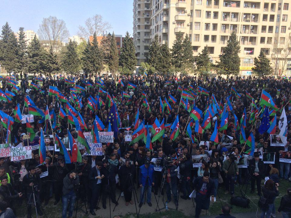 Milli Şura Bakıda mitinq keçirir - [Fotolar]